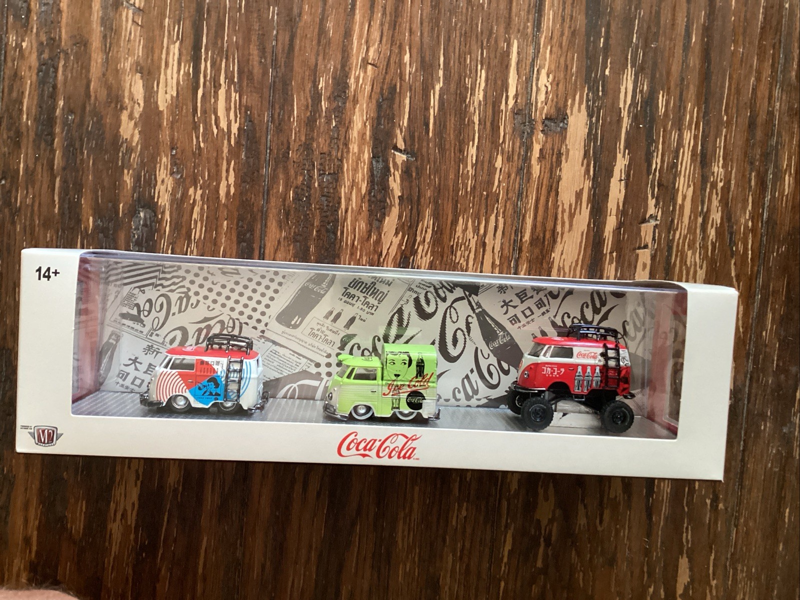 Coca-Cola VW Model Cars Set 1960 Collectible Soda Theme Original CHASE