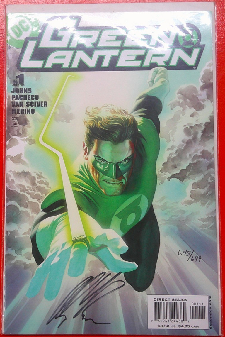 Green Lantern No.1 - Alex Ross Signed - Dynamic Forces COA Factory Seal Intact