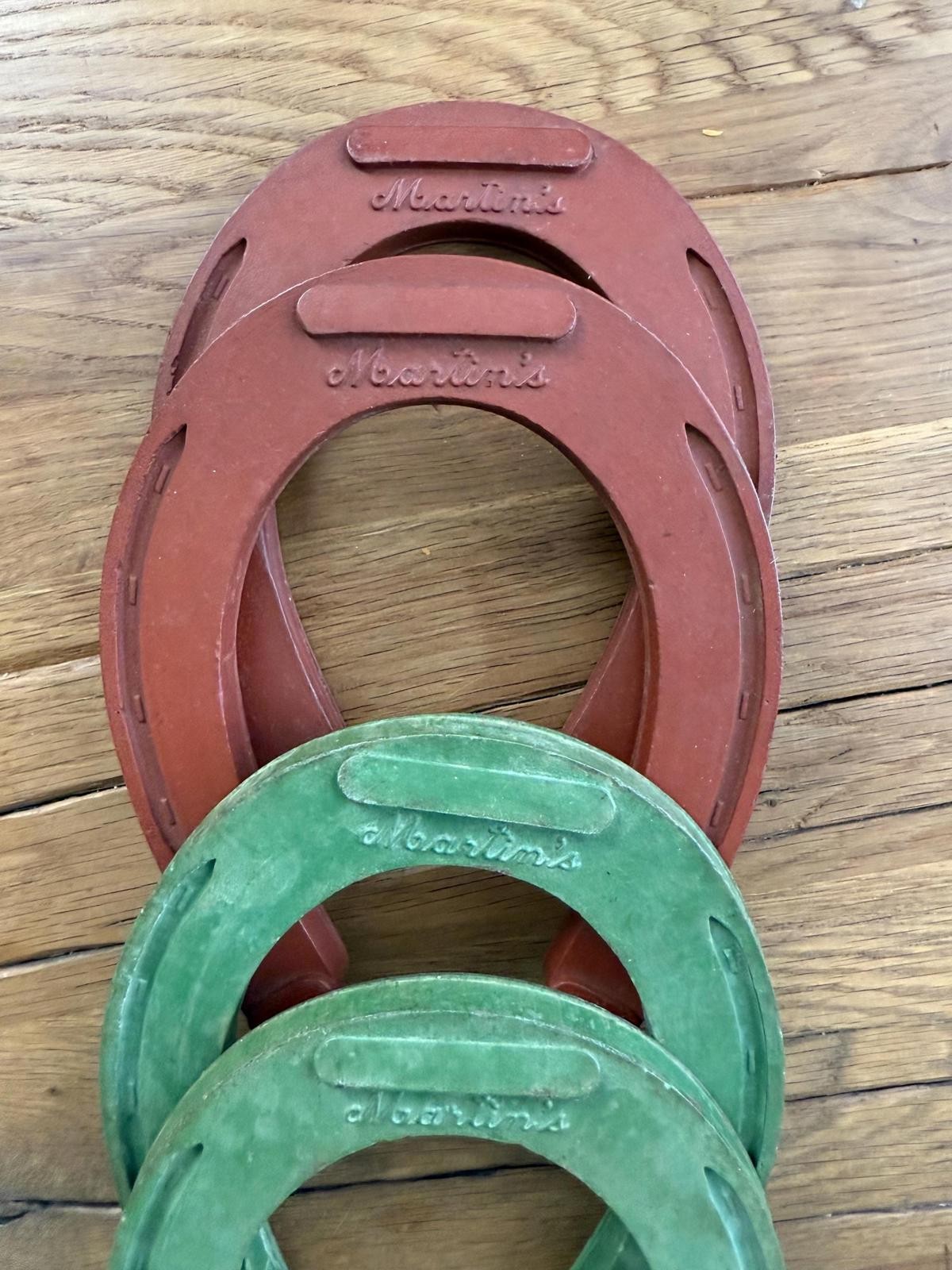 Horse Shoe Game Vintage Martins Pitching Horseshoes 1950s Set of 4