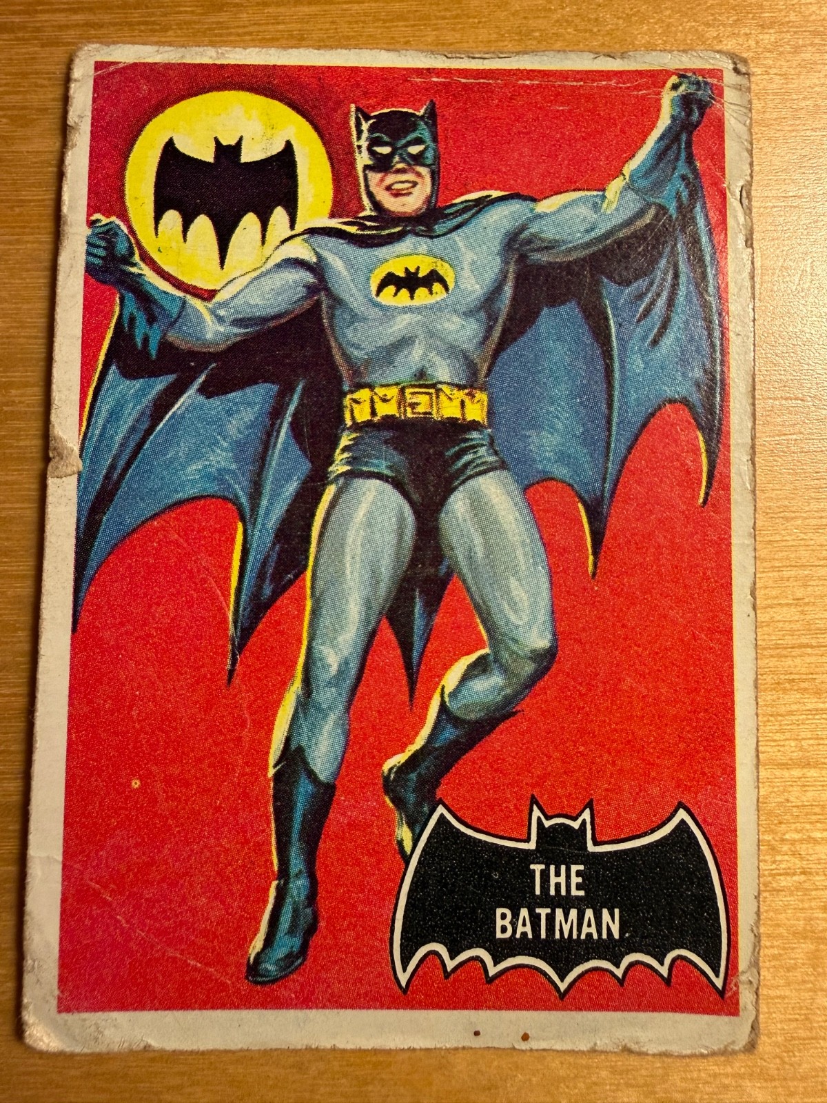 1966 Topps The Batman RC #1 Batman Black Bat Vintage Card
