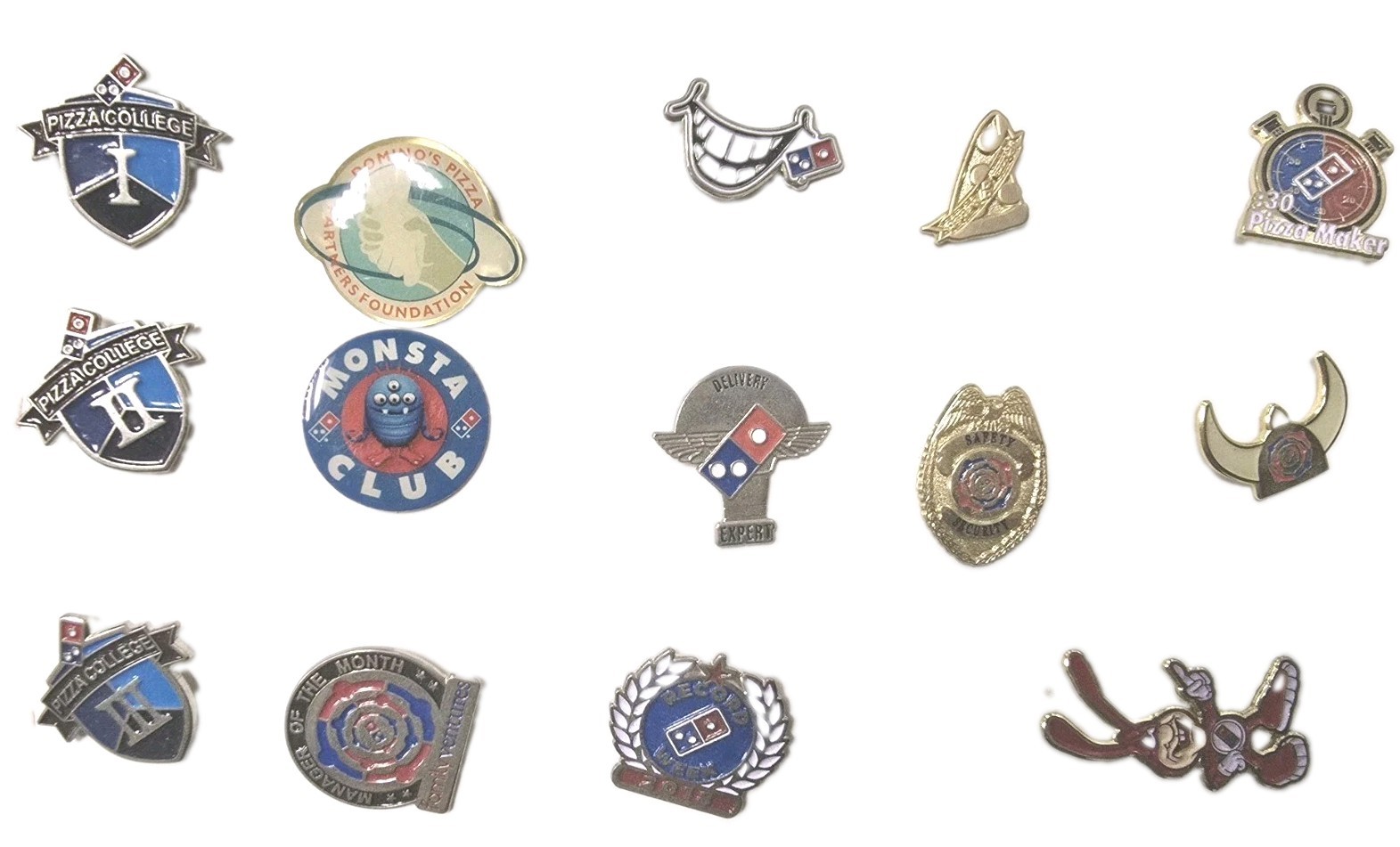 Domino's Pizza Rare Hat Pins Lot 