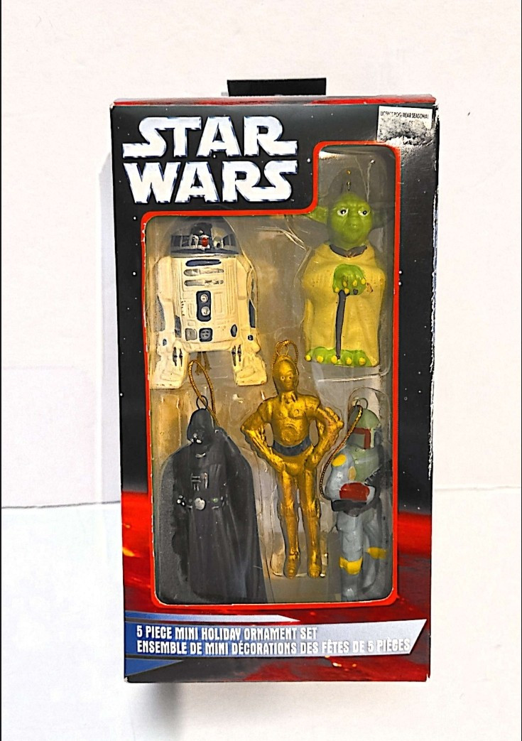 2006  Star Wars 5 Piece Mini Holiday Ornament Set (New/Box Scratches)