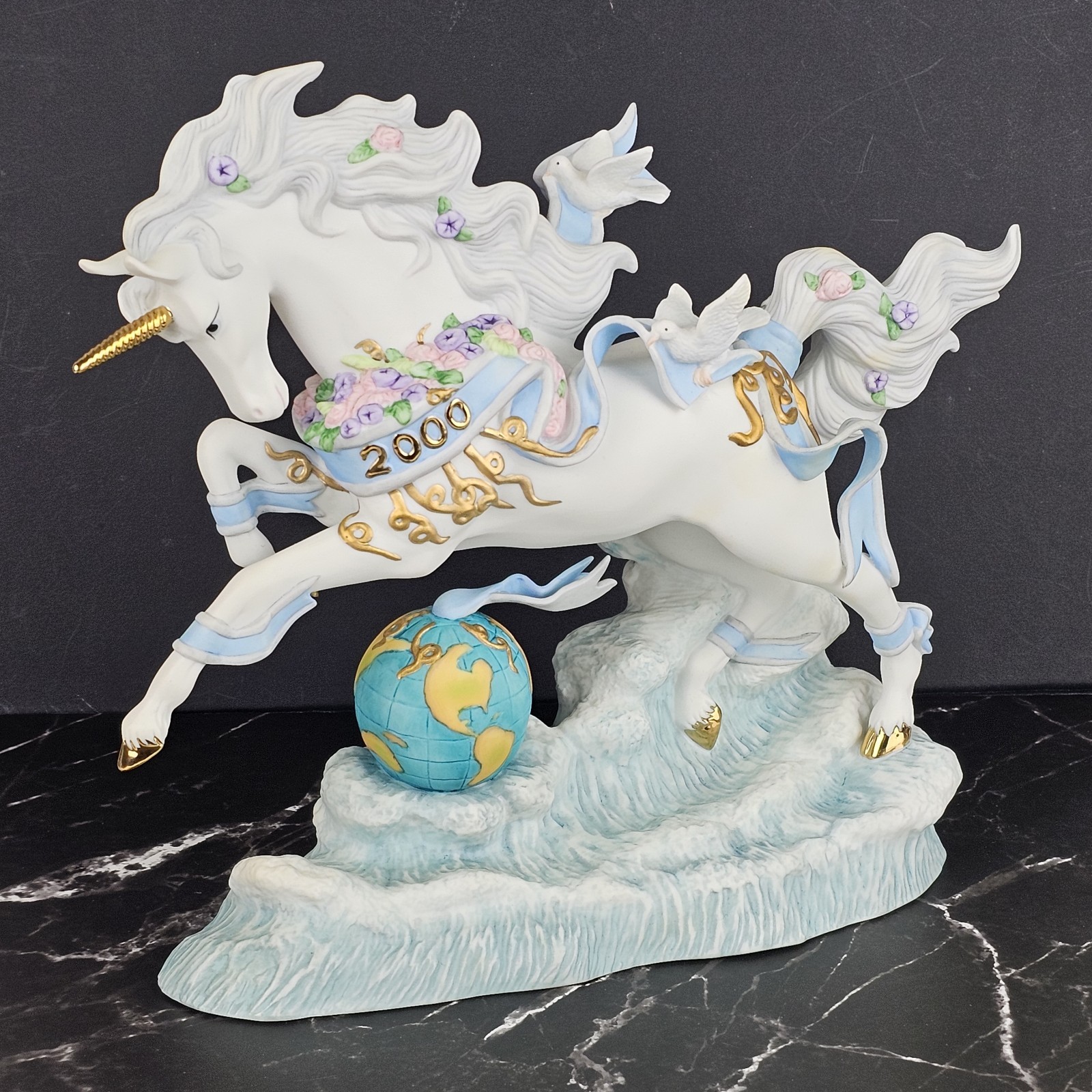 Vintage Lenox Princeton Gallery Millennium Unicorn Figurine Limited Edition 2000