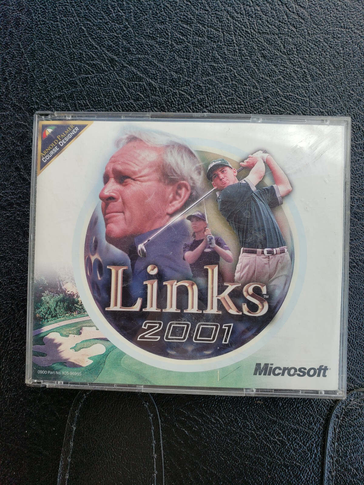 Links 2001 Golf Simulation-PC CD-ROM-4 discs-Arnold Palmer-tested, working