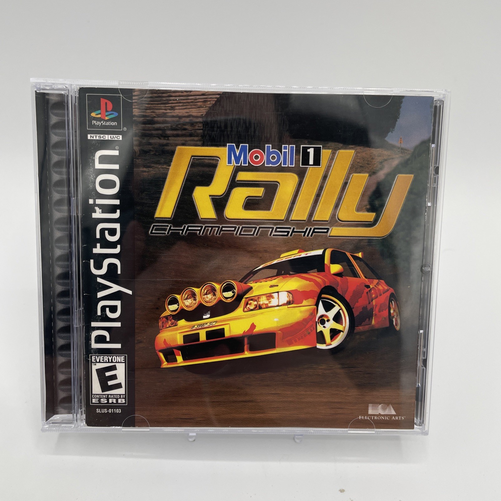 Mobil 1 Rally Championship PS1 PlayStation 1 Complete CIB + Registration Card