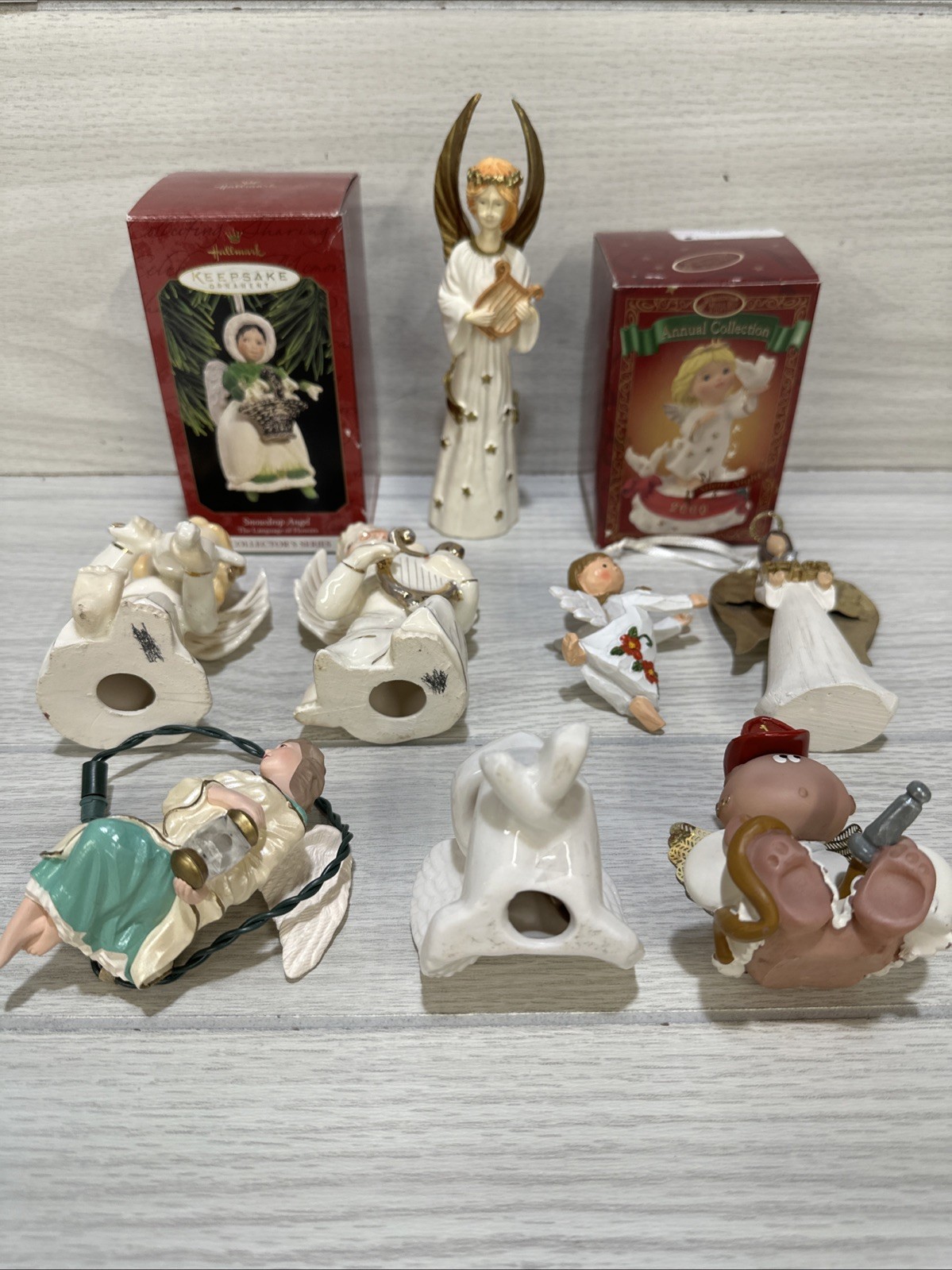 Angel Ornaments & Figurines (Set of 10) Vintage *See Description for Details*