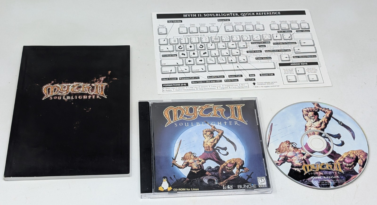 Myth II 2 Soulblighter Linux OS PC Computer Game W/ Manual & Insert