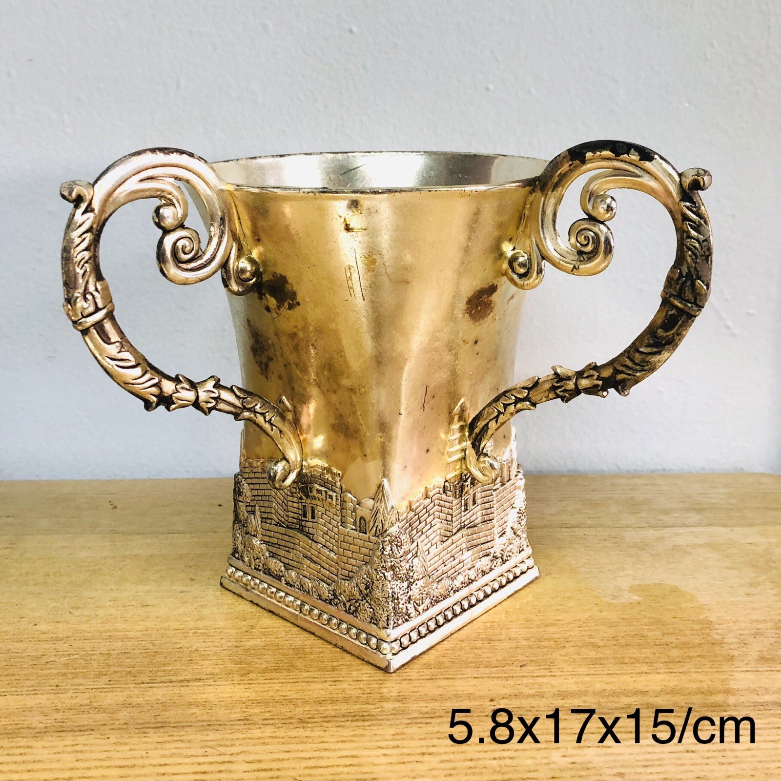 VINTAGE ISRAEL JERUSALEM JEWISH KIDDUSH RITUAL CUP