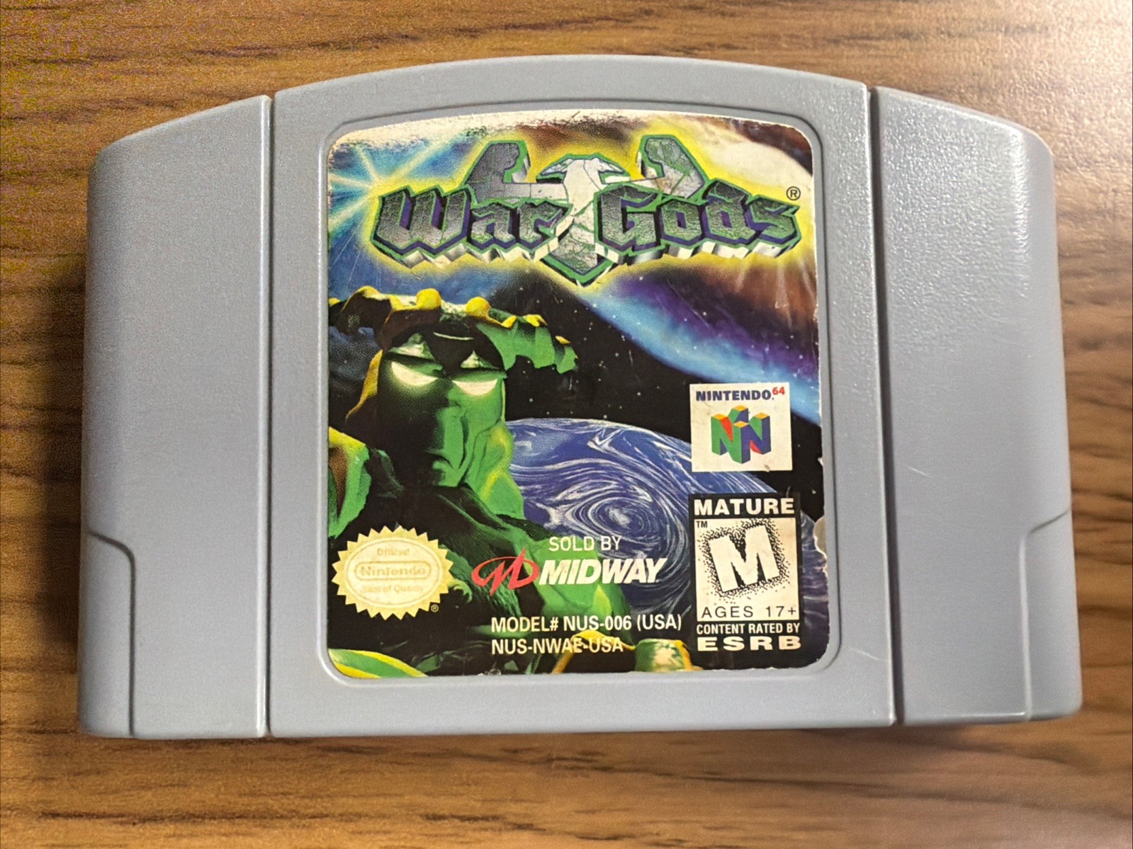 War Gods (Nintendo 64 N64, 1997) Cartridge Only Authentic Tested