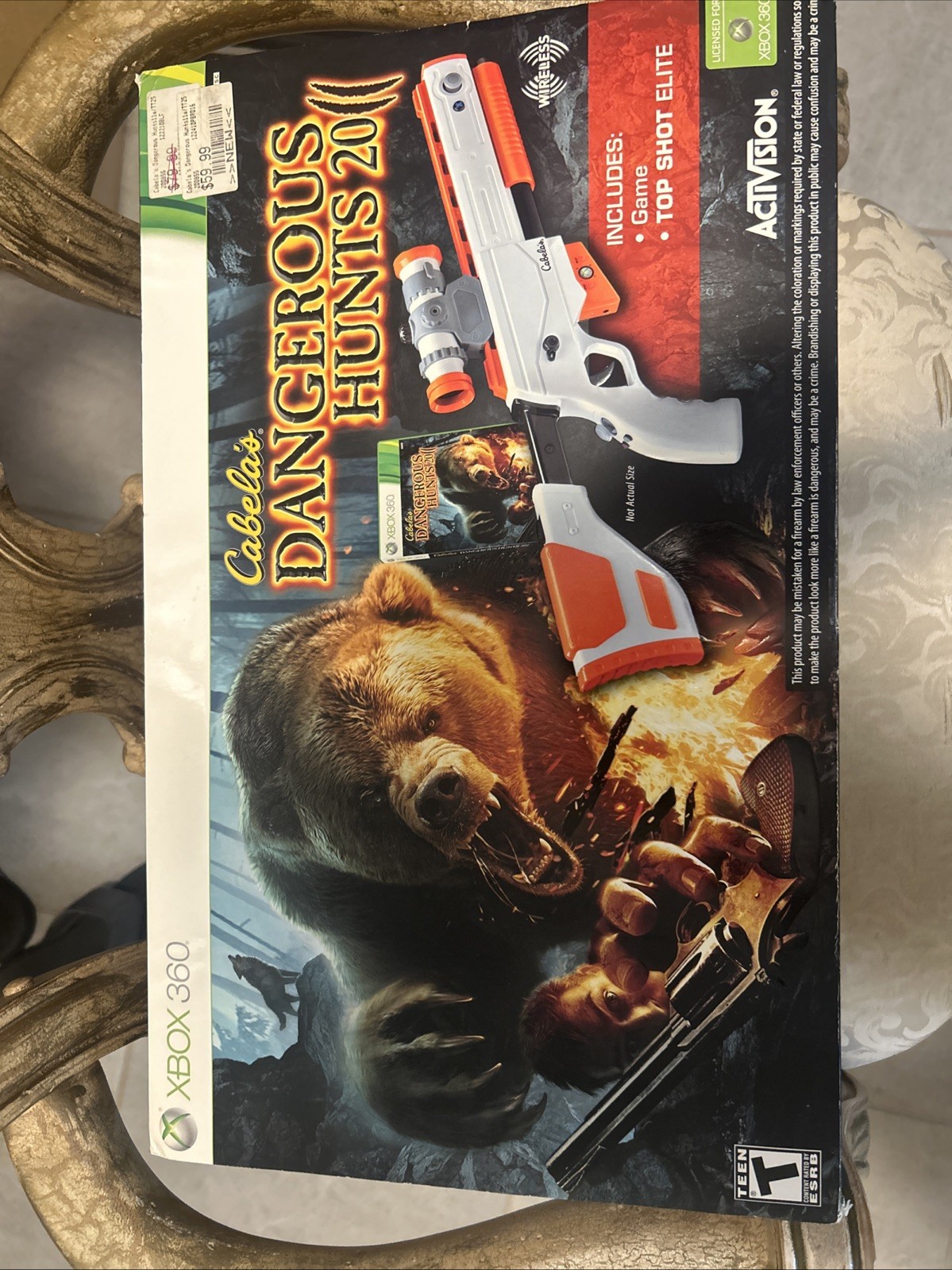 Cabela's Dangerous Hunts 2011 Top Shot Elite (Xbox 360 Missing Gun Dongle