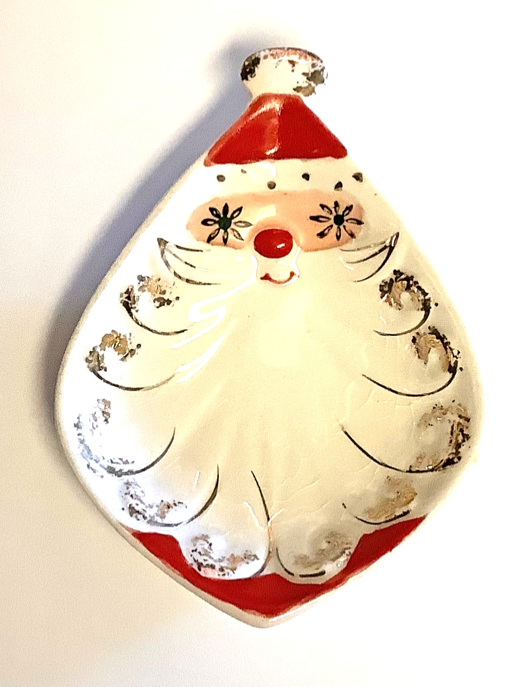 Rare Vintage Holt Howard Starry Eyed Santa Sweet/Nut Dish Christmas 1959 Japan