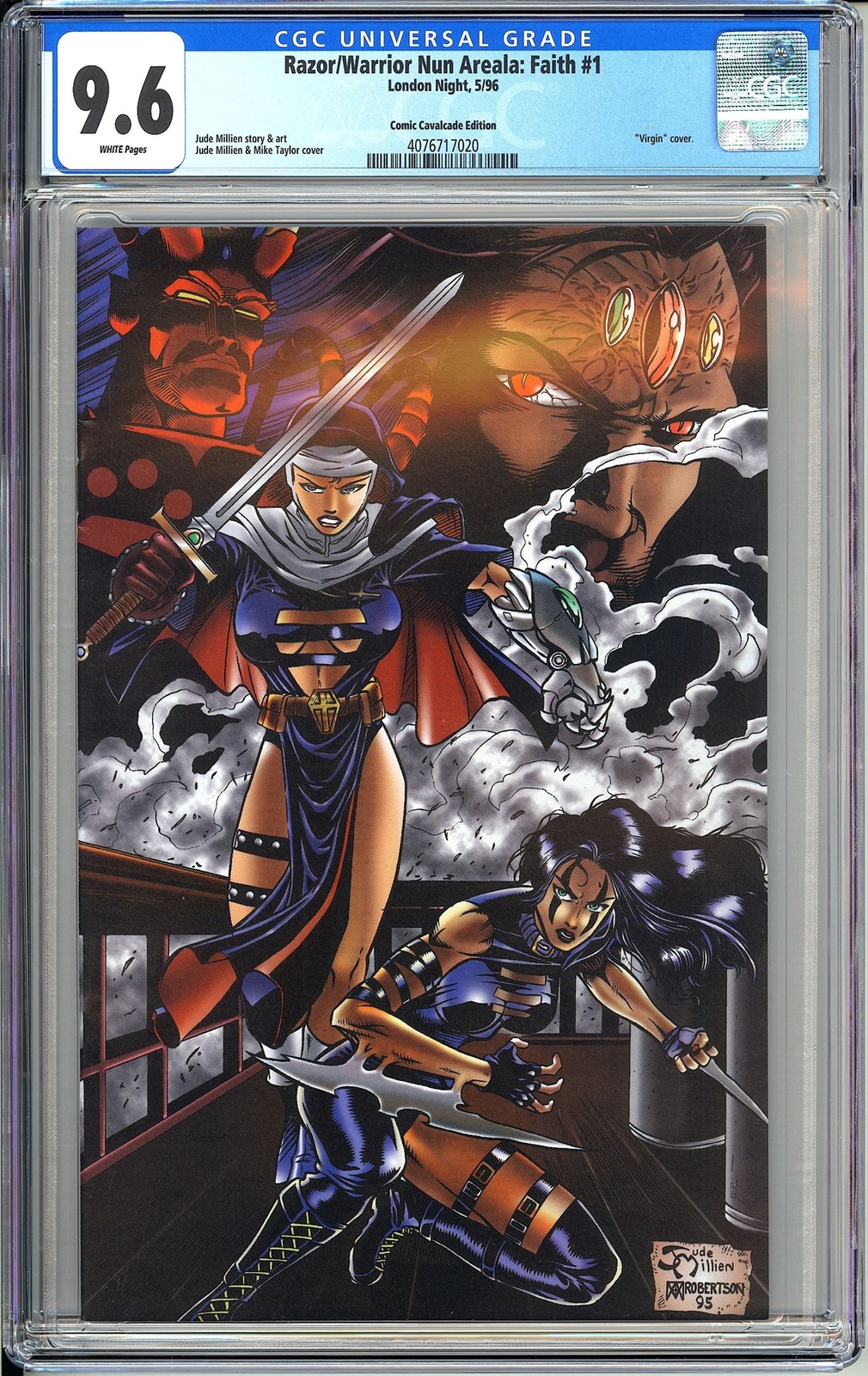 Razor/Warrior Nun Areala Faith 1 CGC 9.6 1996 4076717020 Cavalcade Virgin