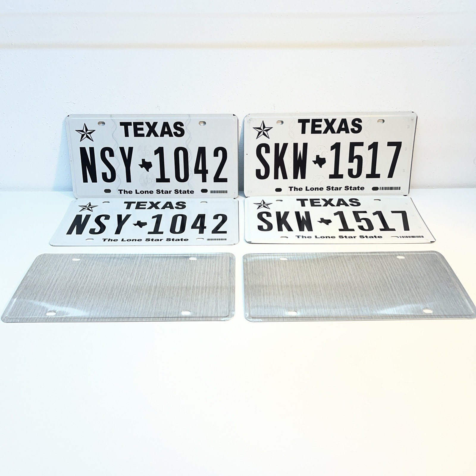 EXPIRED Texas Licenses Plates PAIRS x2 Collectible /Decorative Display ONLY