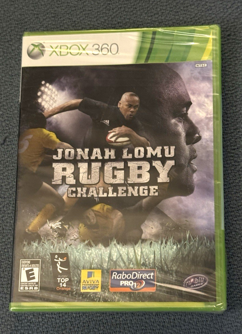 New Sealed Jonah Lomu Rugby Challenge Microsoft Xbox 360, 2011 Complete In Box