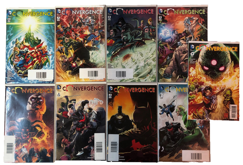 DC Convergence Complete Set (89) 2015  #0-8 + All 40 Two-Issue Tie-Ins NM/NM+