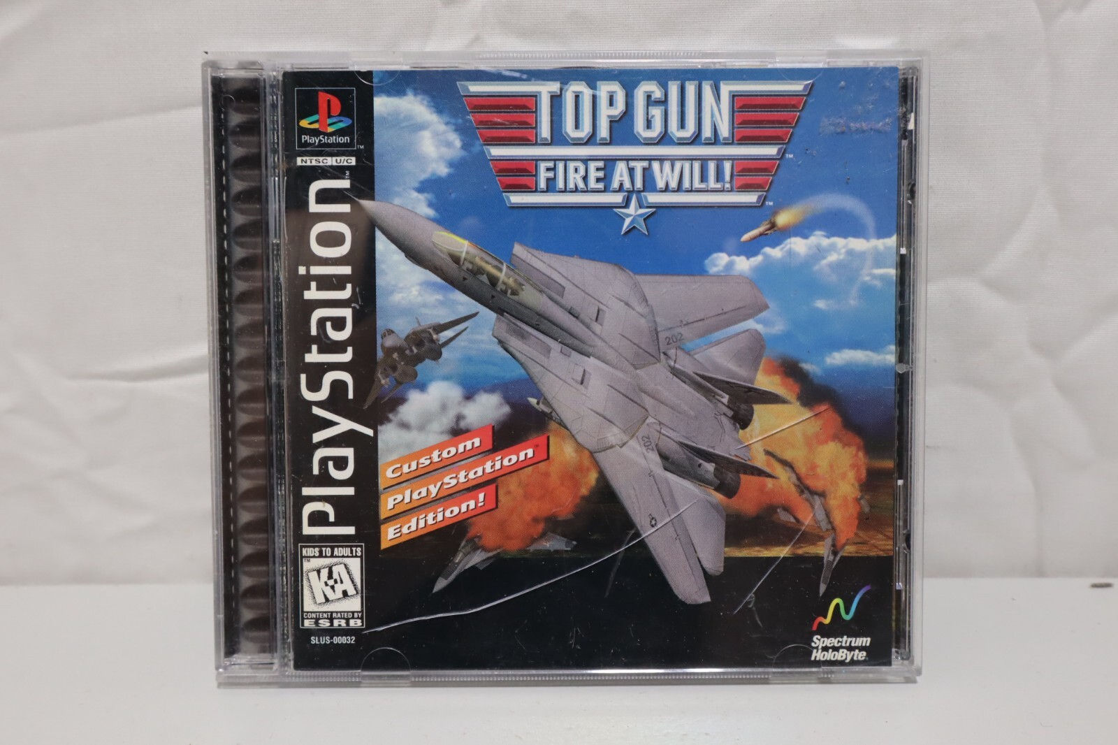 PlayStation PS1 Top Gun Fire At Will Complete Video Game
