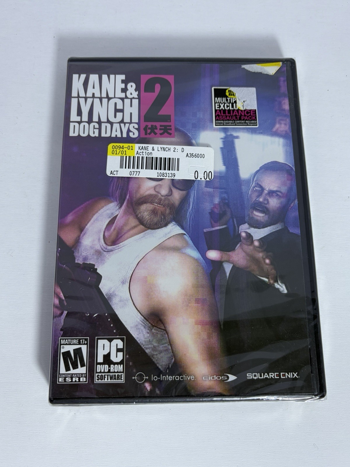 Kane & Lynch 2: Dog Days PC Game DVD-ROM New Factory Sealed