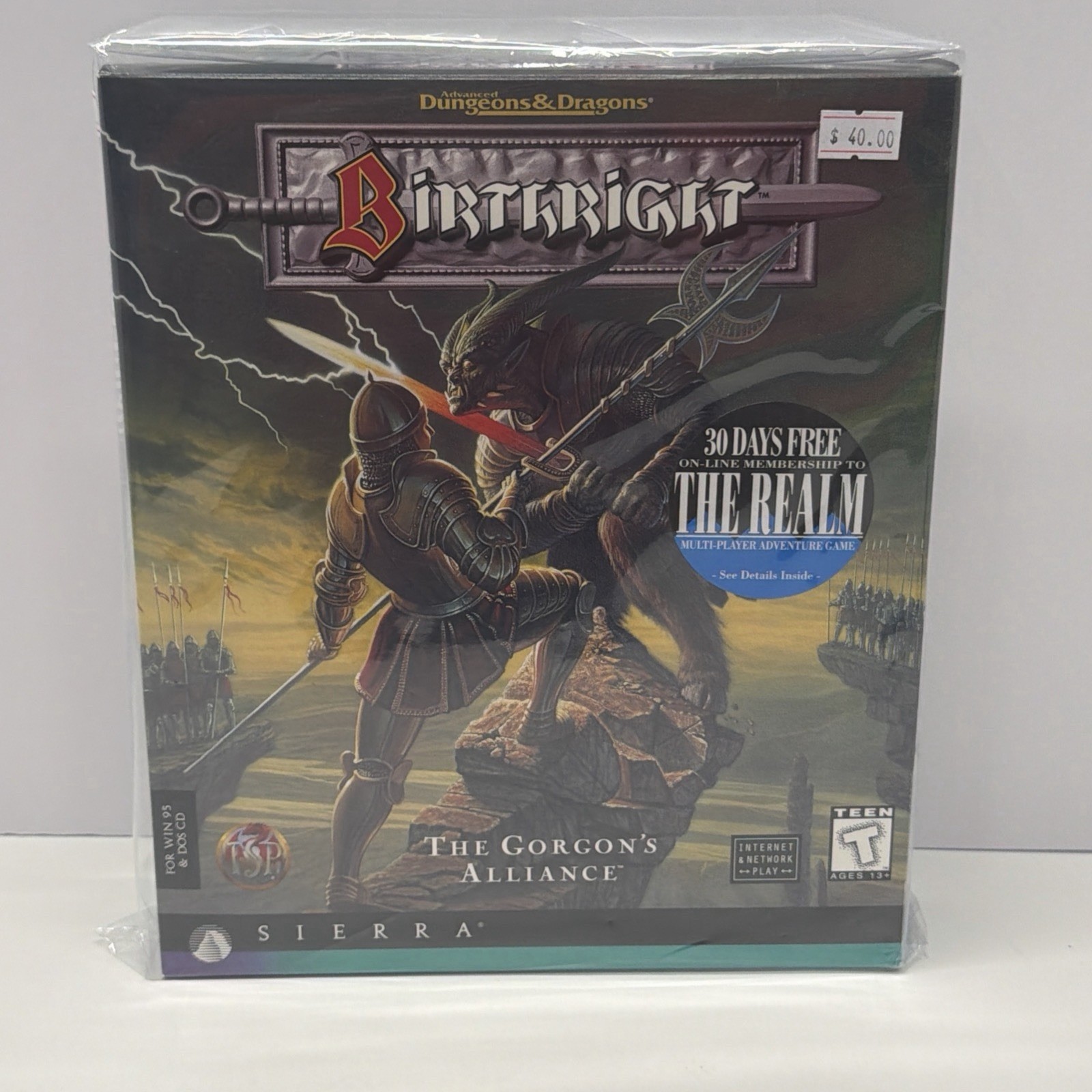 Advanced Dungeons & Dragons: Birthright -- The Gorgon's Alliance (PC, 1996) CIB