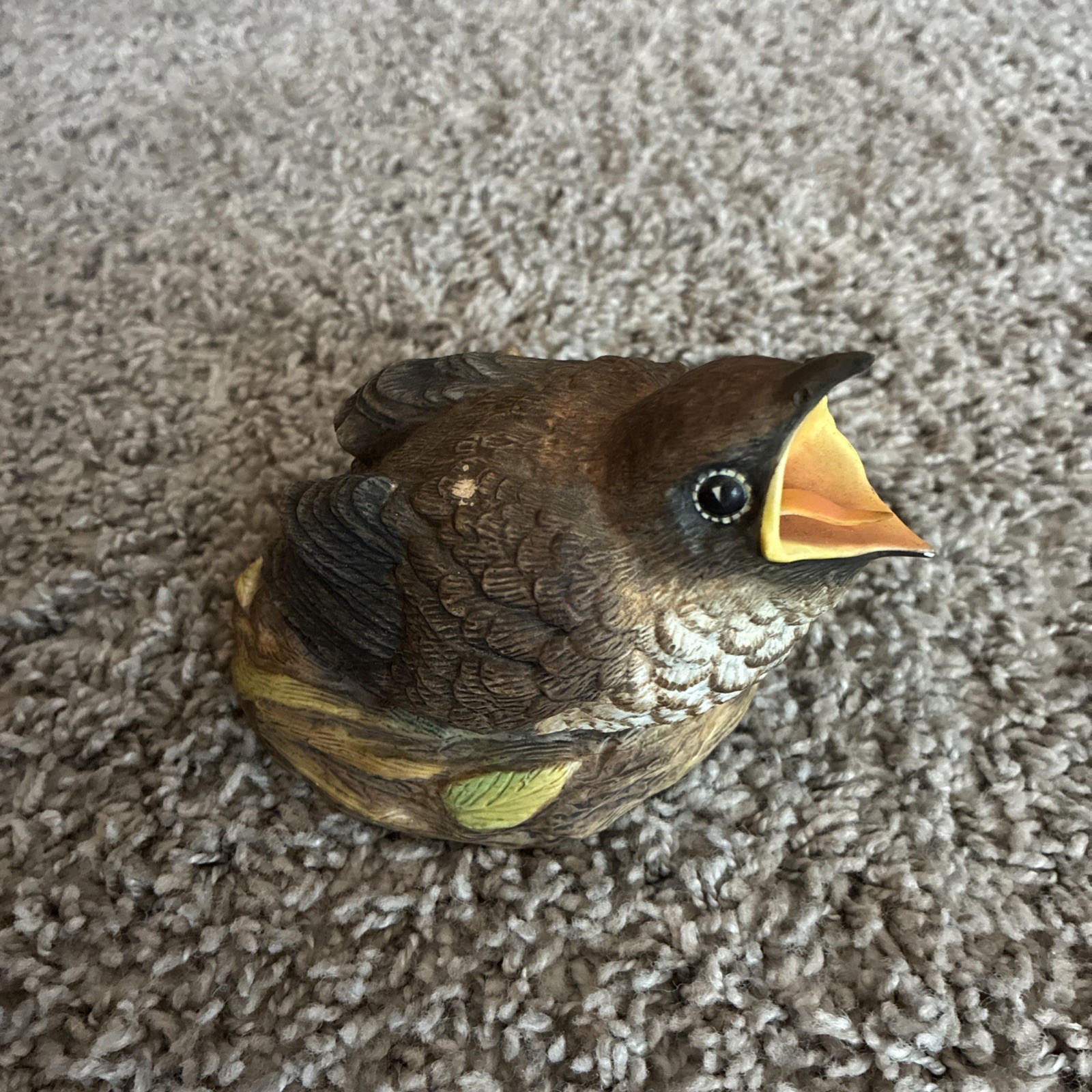 Vintage BOEHM Bone Porcelain Nesting Fledgling Cuckoo Made in England