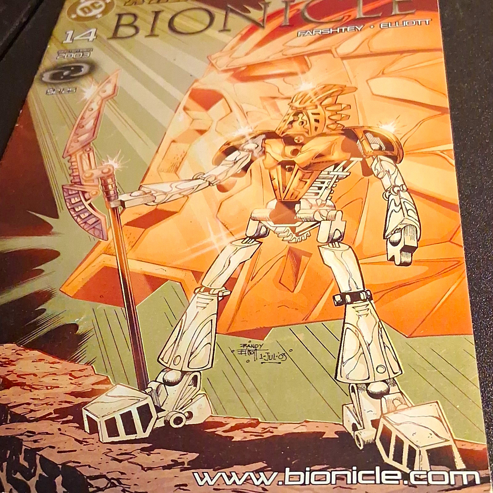 DC Comics BIONICLE #14 (2003) The Rahkshi Are Unleashed Farshtey