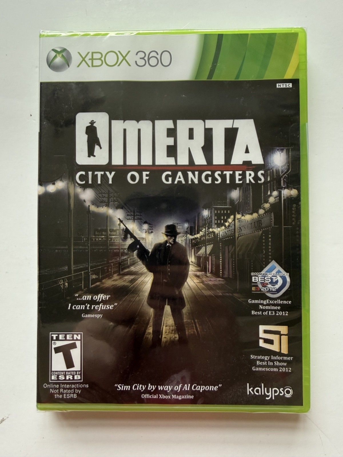 Omerta City of Gangsters Microsoft Xbox 360 New Factory Sealed OOP Kalypso