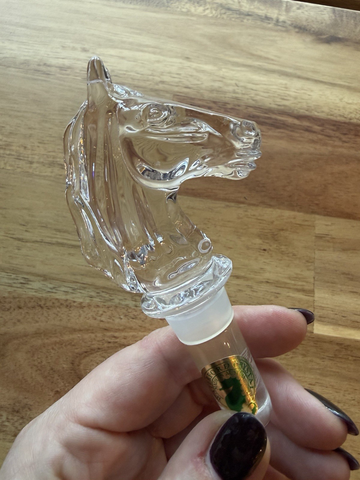 Waterford Crystal Horse Stopper in NIB Austria 136137