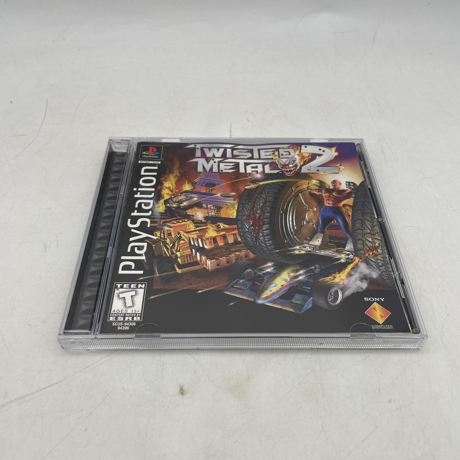 Twisted Metal 2 PS1 PlayStation 1 Complete W/ Manual CIB Black Label Tested