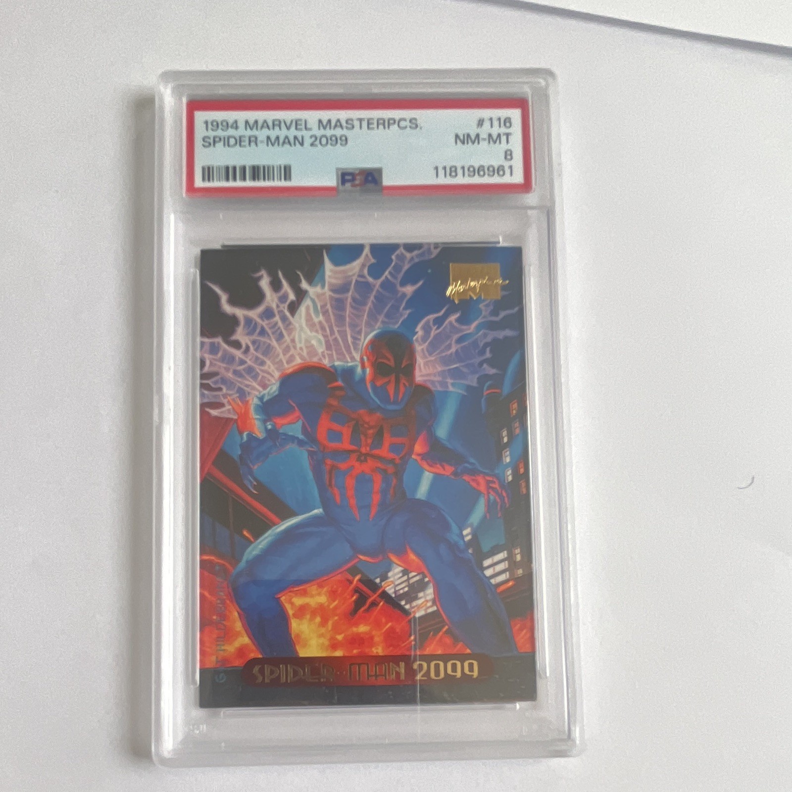 Marvel 1994 Fleer Marvel Masterpieces Spider-Man 2099 #116 PSA 8 Card