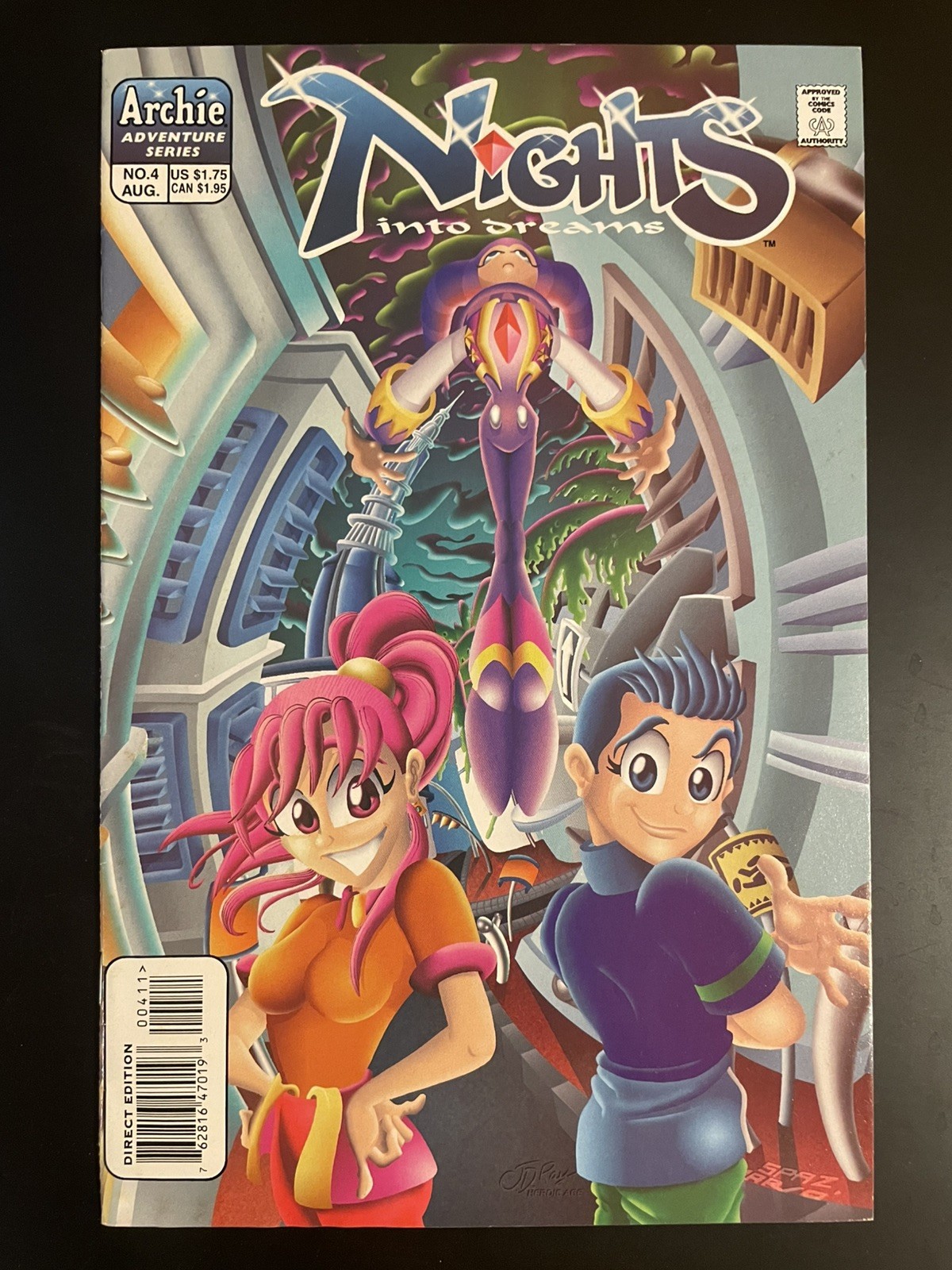 Nights Into Dreams Issue #4 Archie Comics 1998 Sega VF Hard to Find