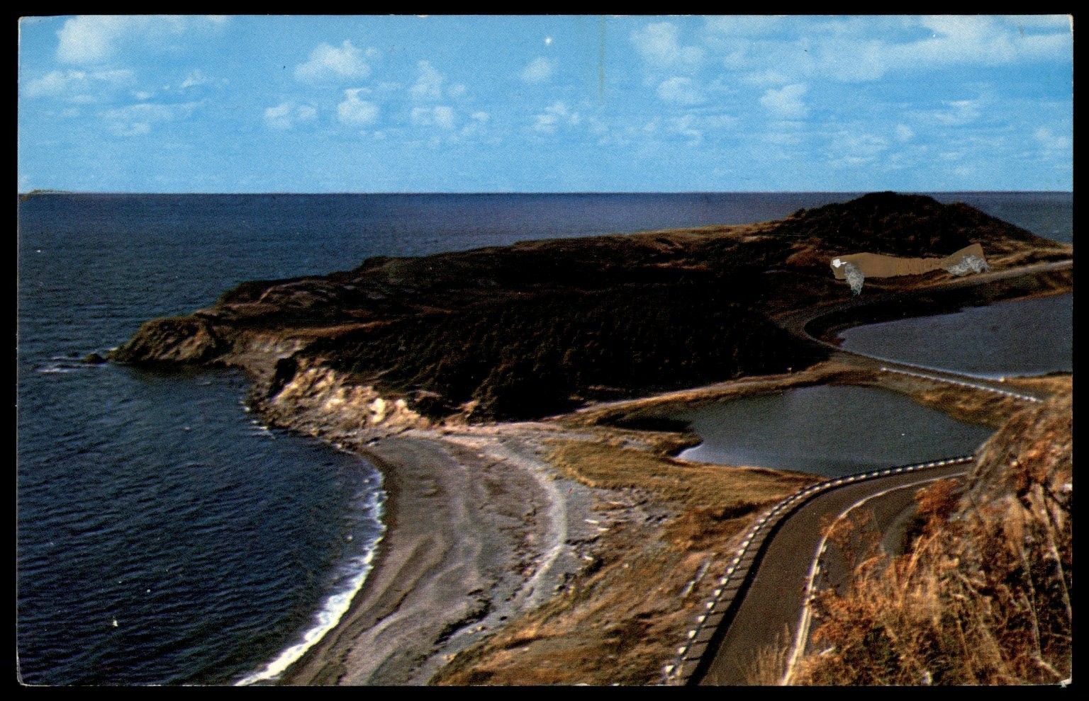 Presquile Nearly-an-Island Cabot Trail Cape Breton Island Vintage Postcard