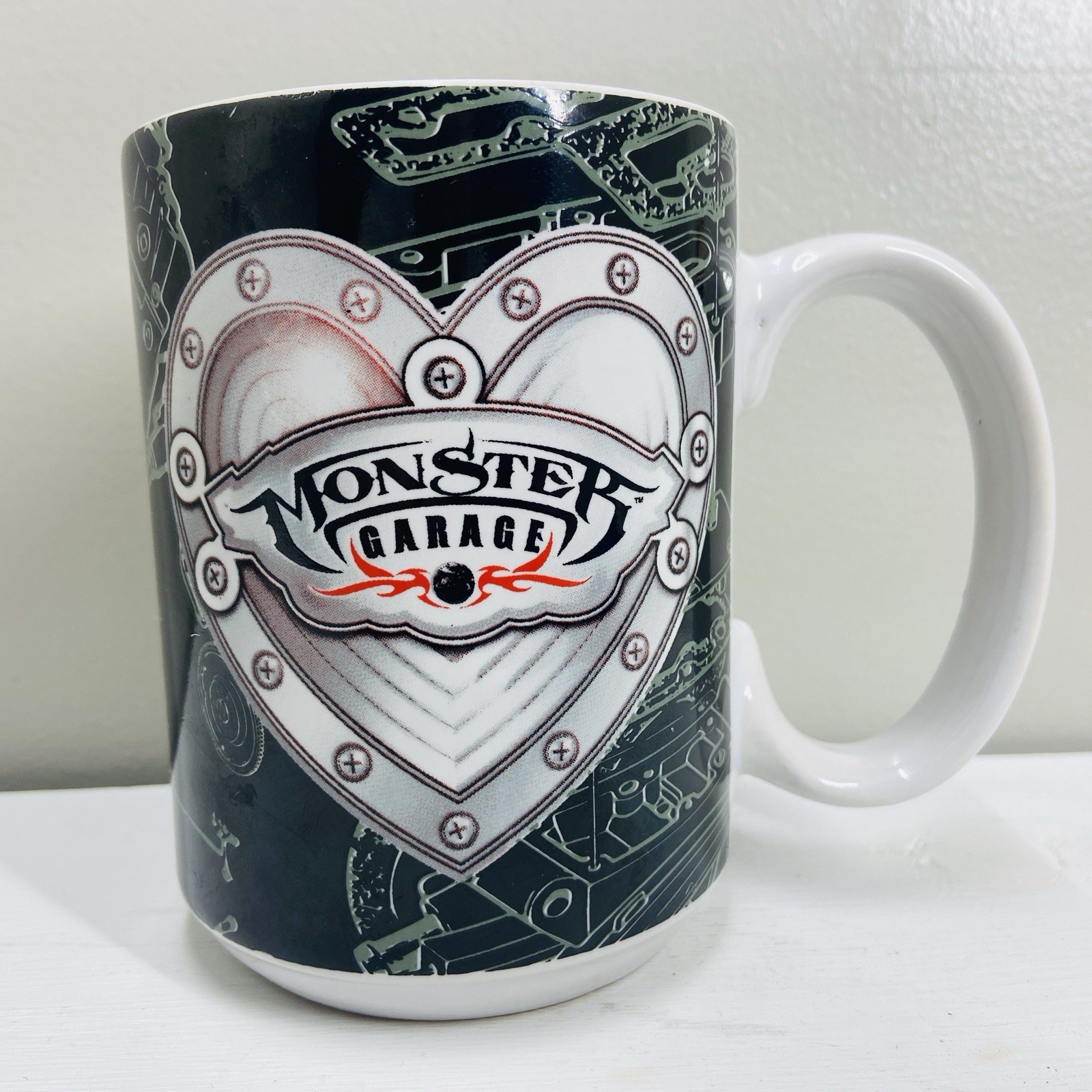 2006 Monster Garage Heart Jessie James Ceramic Coffee Mug- Excellent Condition