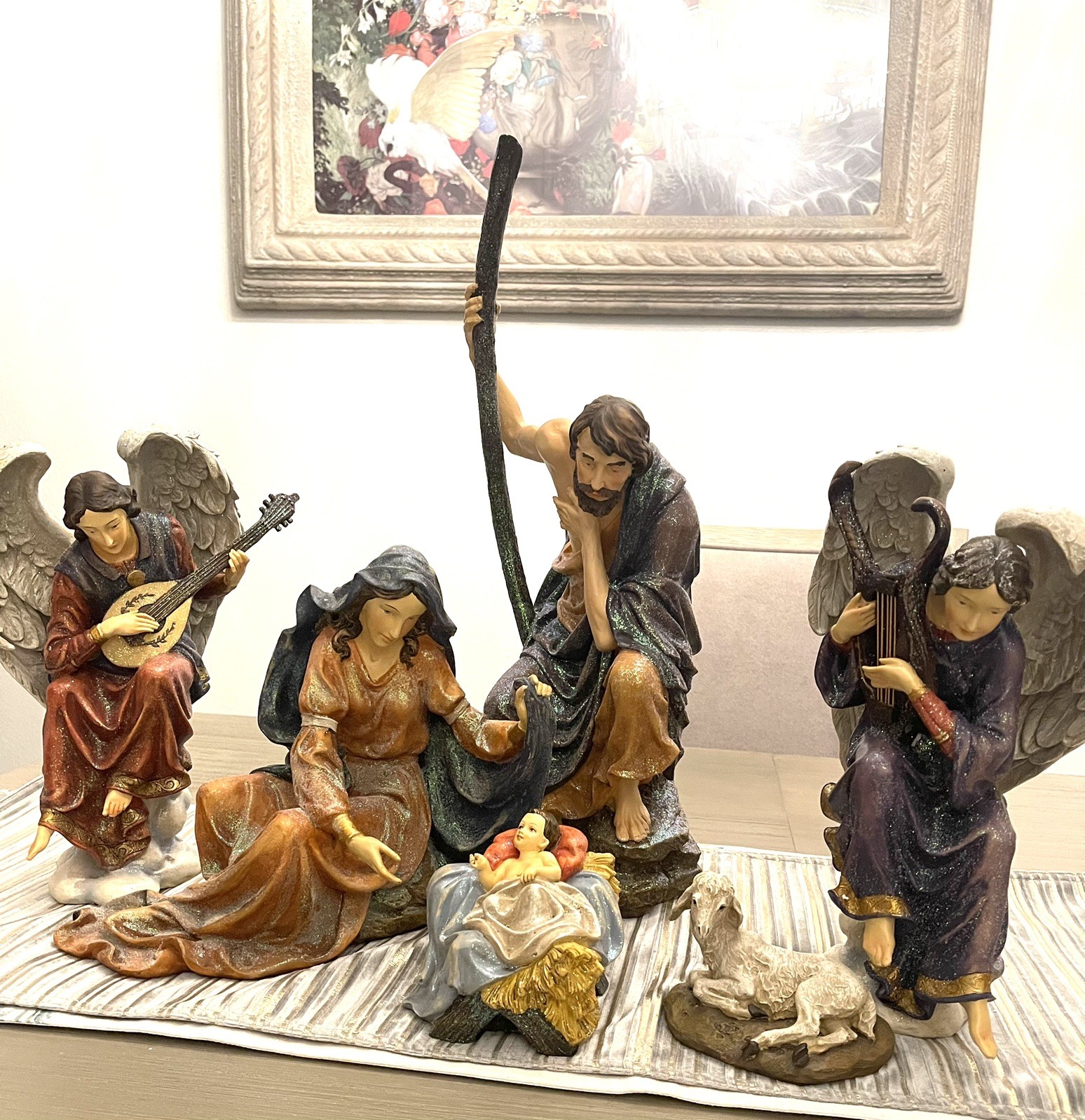 Vintage/Pre-Owned Large 6-Piece Mark Roberts Nativity Set w/Original Box