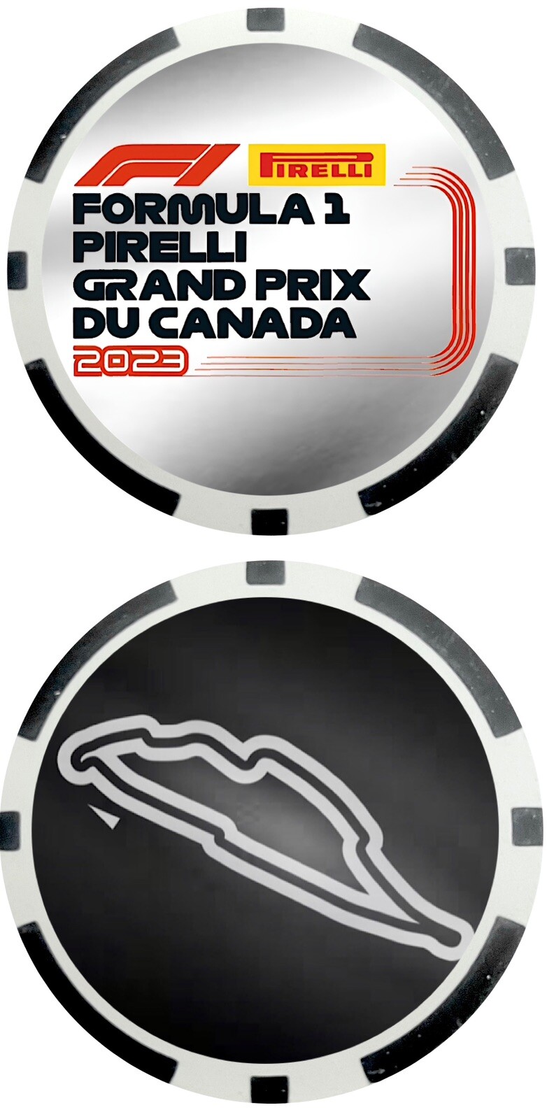 2023 Pirelli Canadian Grand Prix- GOLF BALL MARKER  - POKER CHIP