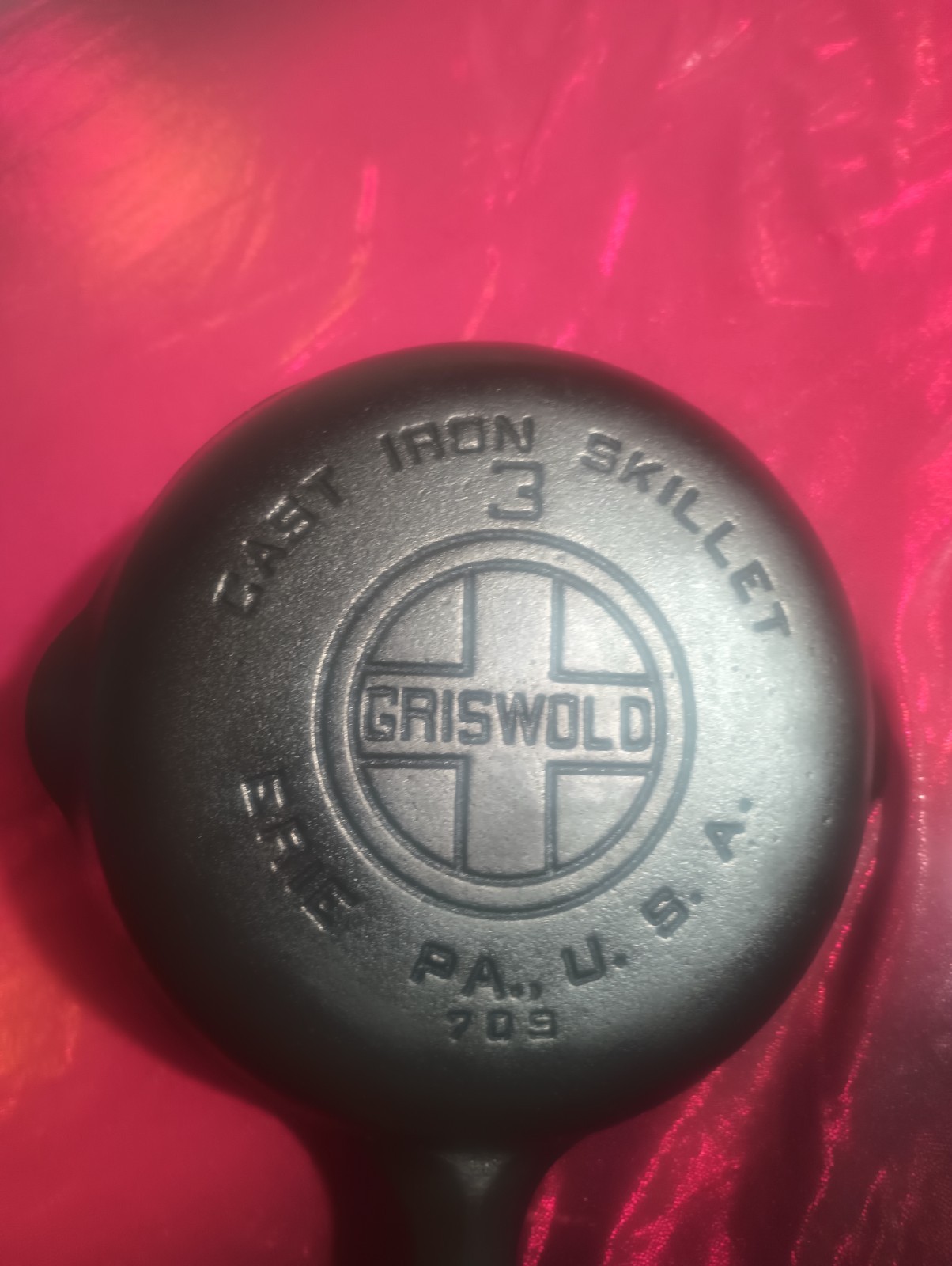 Griswold #3 Vintage Large Block Logo Skillet