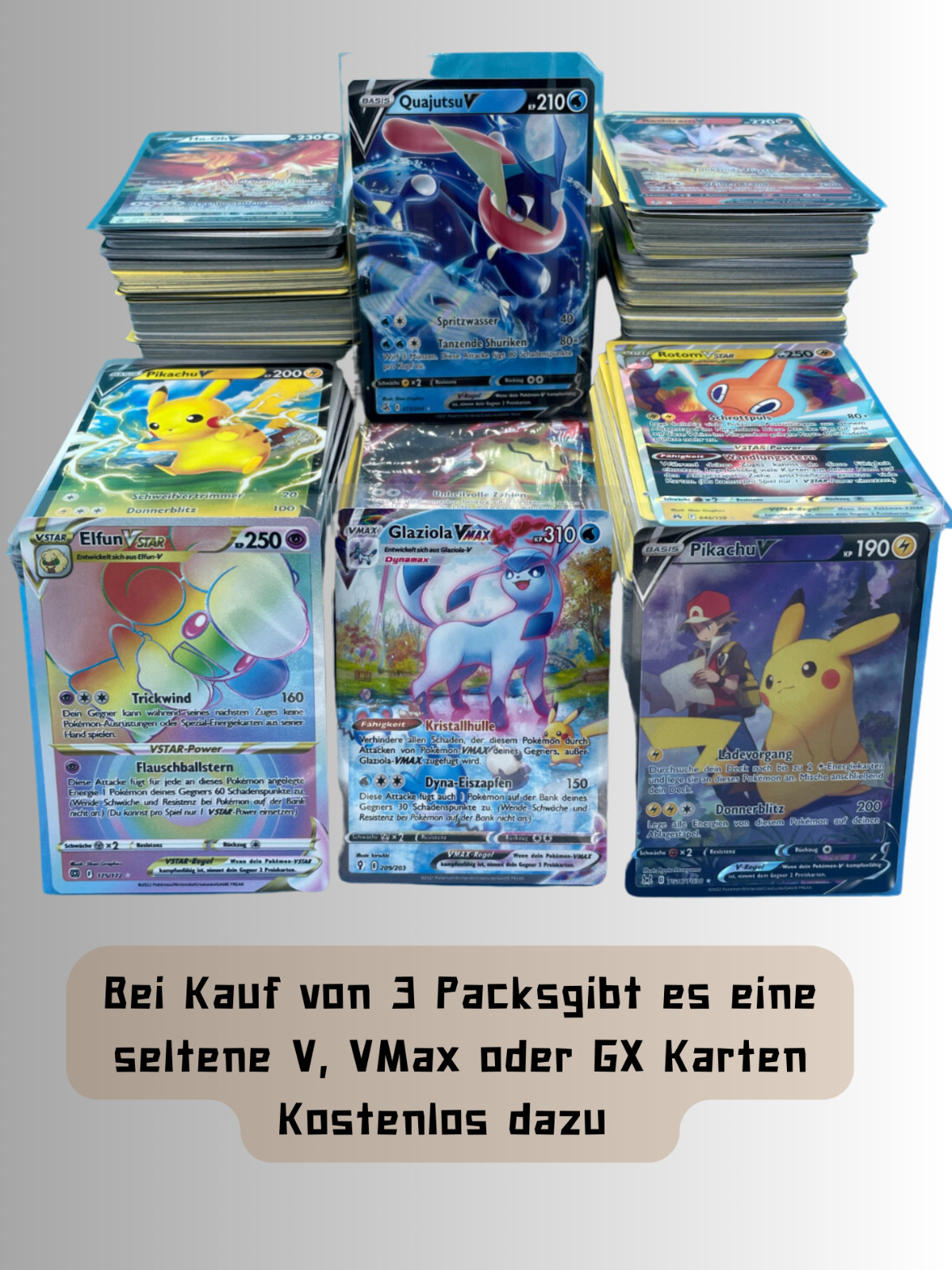 50 Original German Pokemon Cards With 8 Holos Booster Fresh No Duplicates