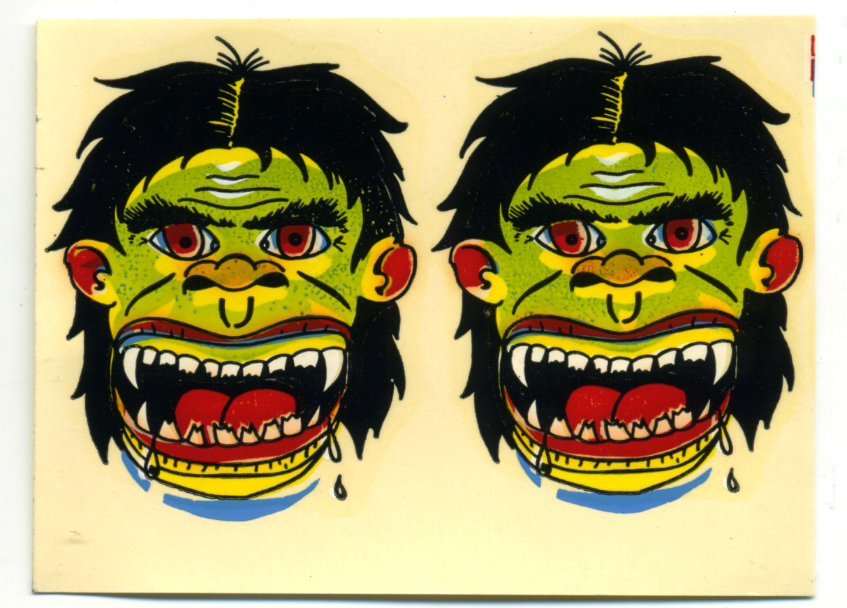 vtg impko water decal Monte tiki gorilla hot rod Kustom Kulture motorcycle 