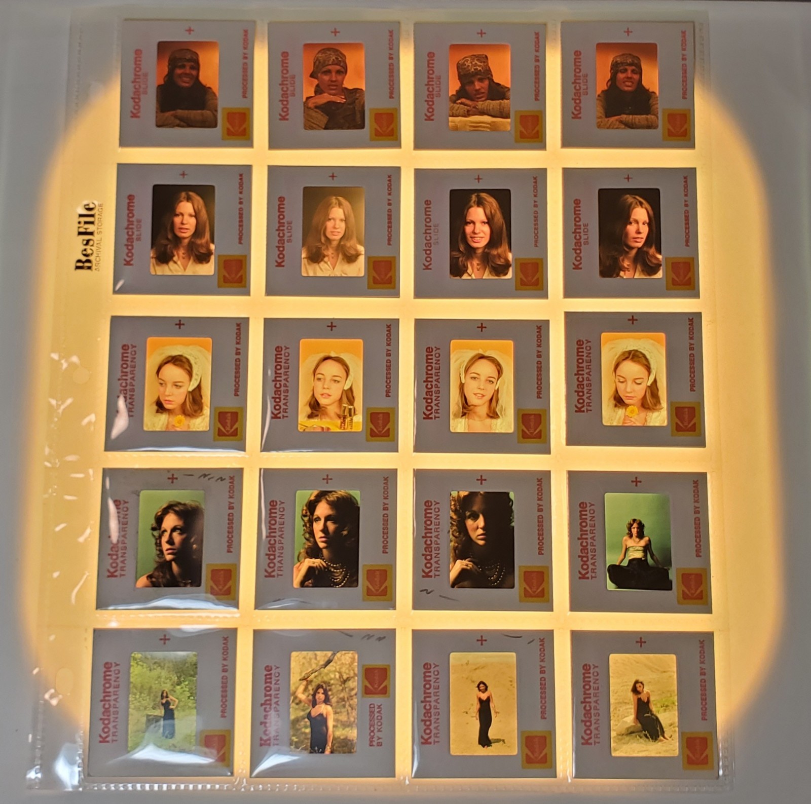 RARE Vintage 1960's-1980's Lot of 20 Women Fashion Models 35mm 2x2 Slides