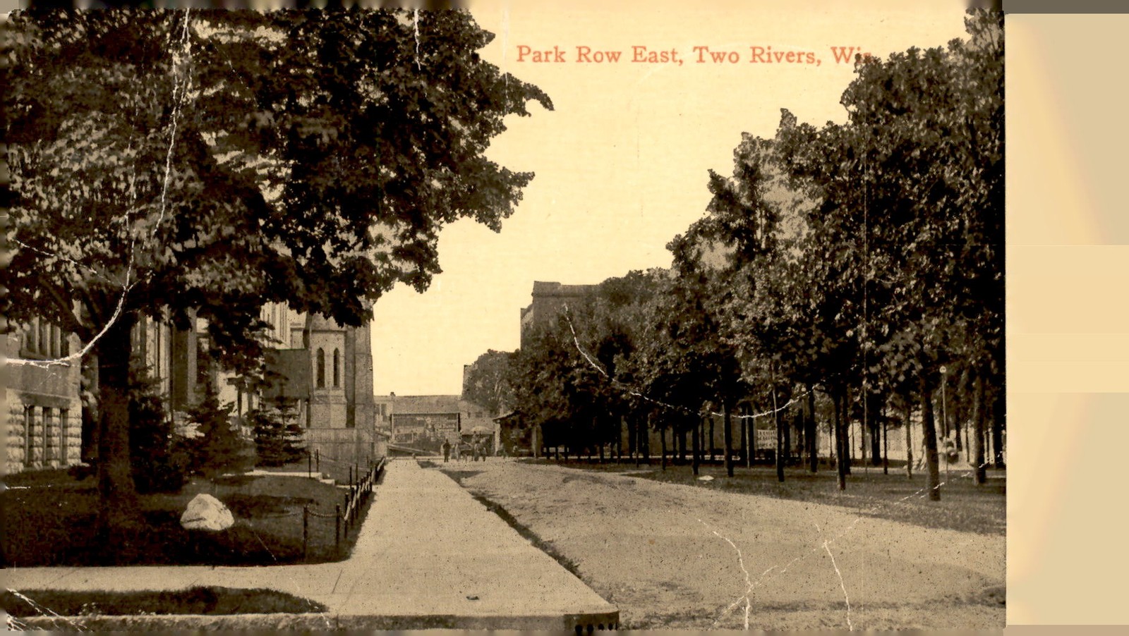 Two Rivers, WI - July 2, 1817 - Mrs. Will Flood - Best Wishes Postcard