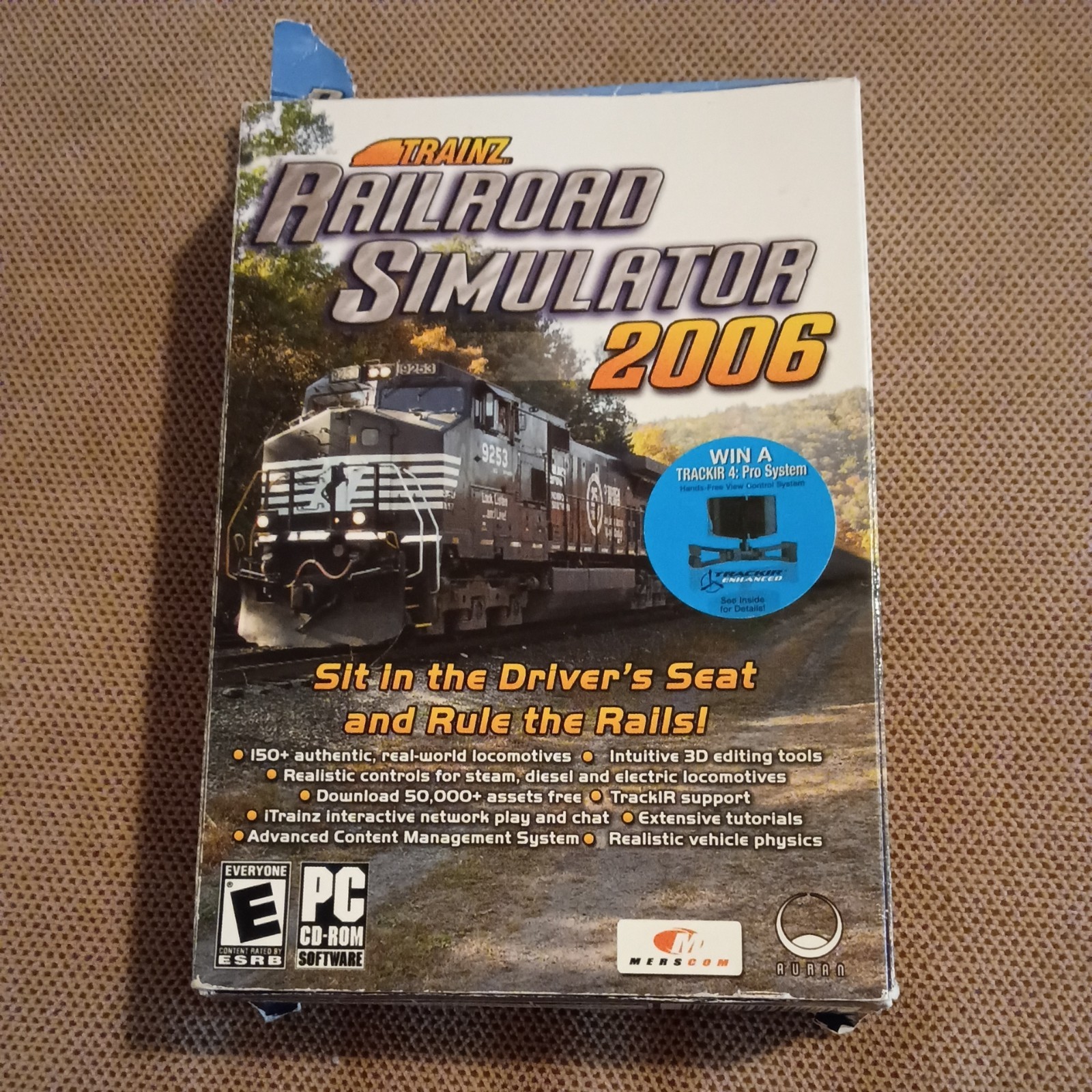 Trainz Railroad Simulator 2006 PC CD-ROM Auran Merscom Big Box 5-Disc Set Manual