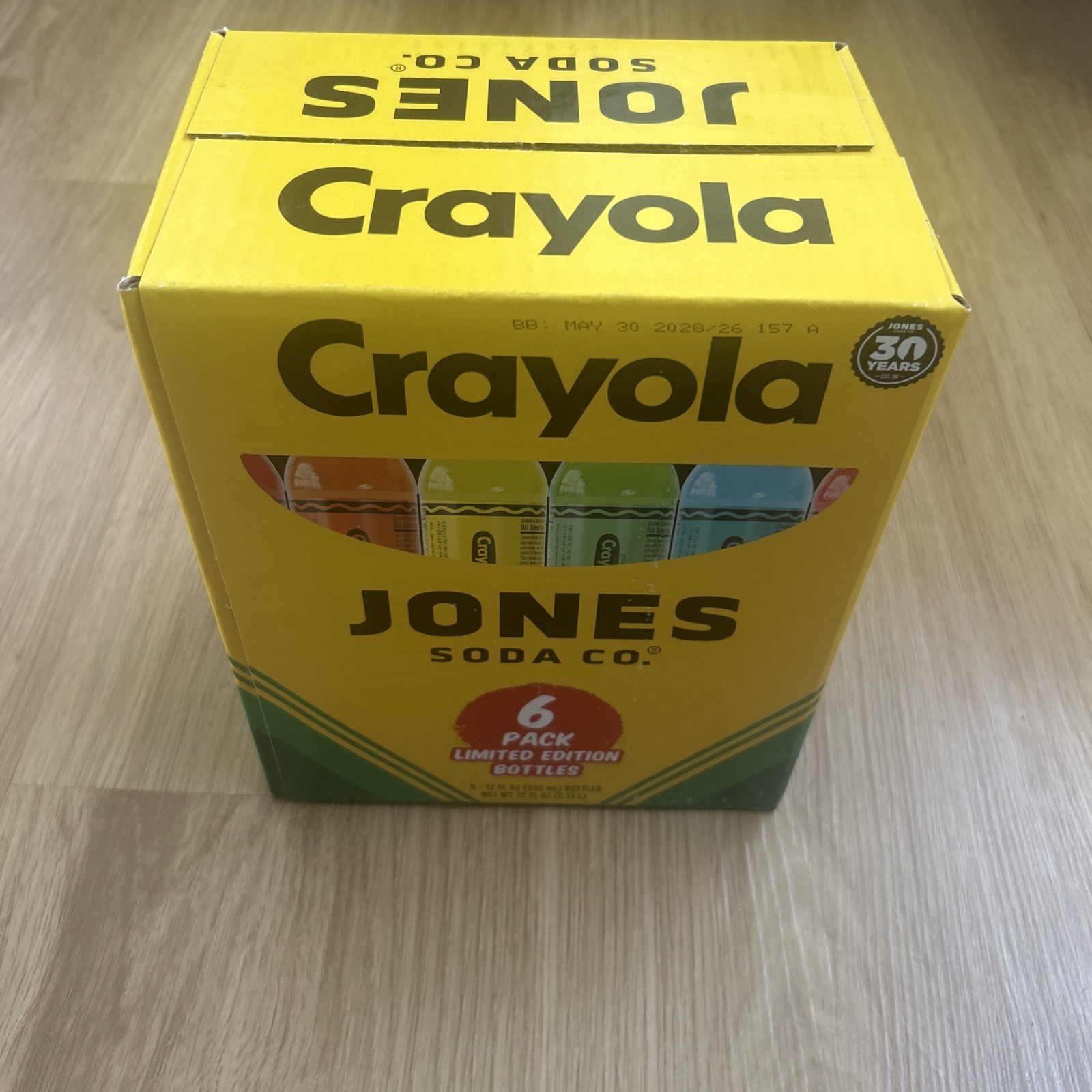 NEW/FACTORY SEALED Crayola x Jones Soda 6-Pack w/ All Accessories INCLUDED