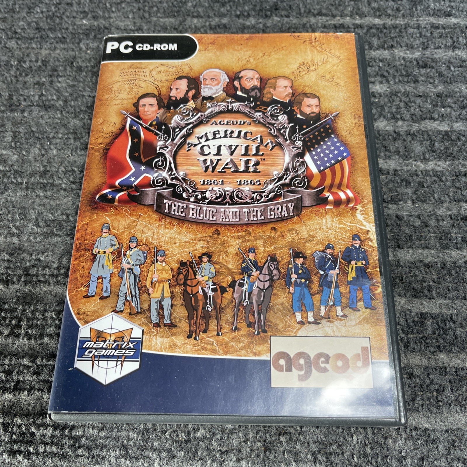 American Civil War The Blue and the Gray PC CD-ROM Matrix Games Ageod 2007