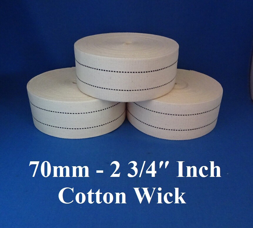 70mm - 2 3/4″ Inch Oil Lamp Wick  Worldwide FREE Burner Cleaner