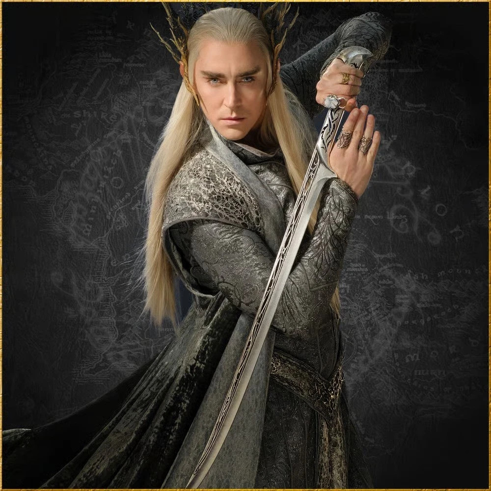 Handcrafted Thranduil Elf king Long Sword - Medieval Steel Replica Movie Gift Bf