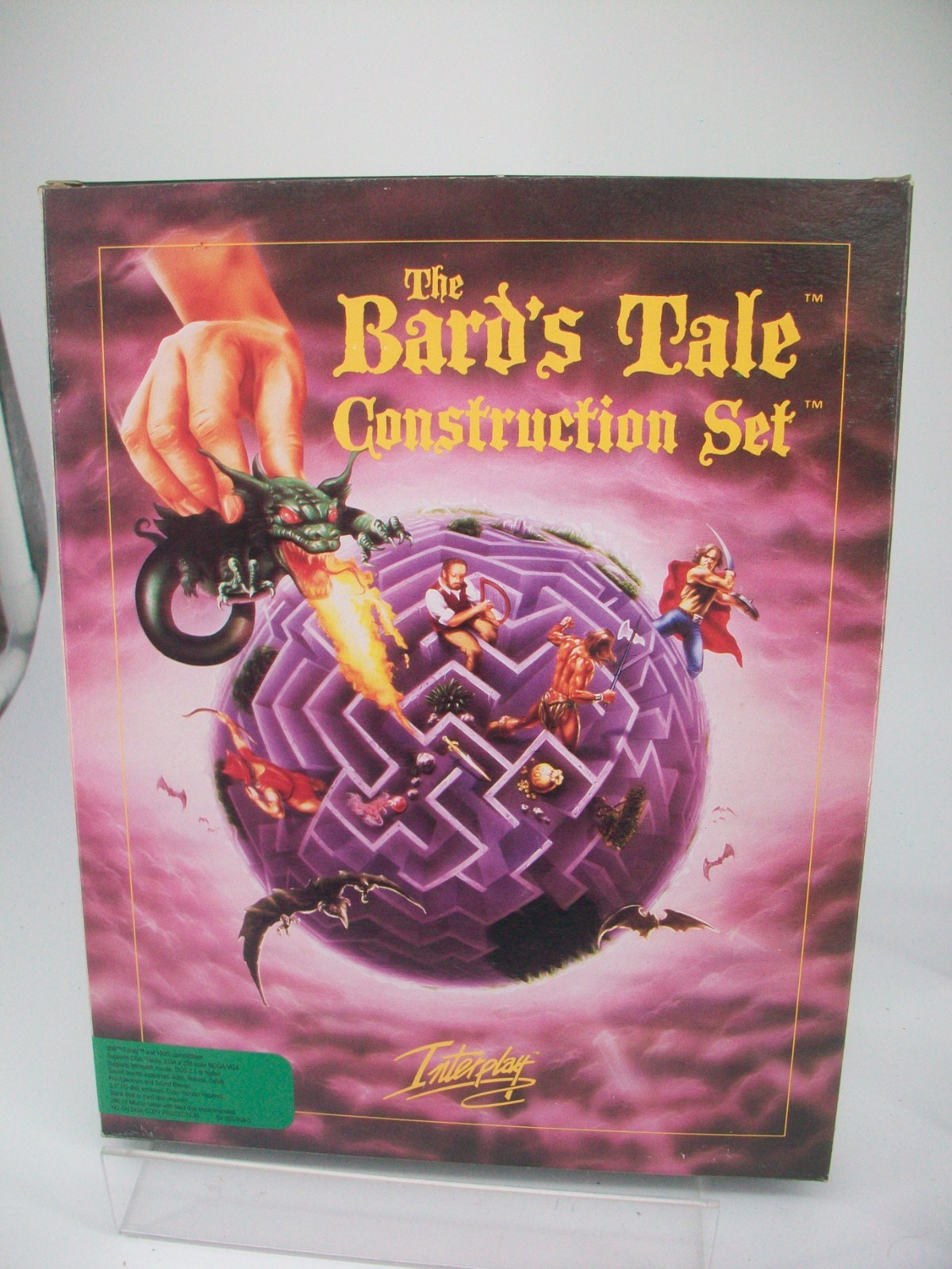 The Bard's Tale Construction Set Vintage PC Game. Not Tested But Looks Complete.
