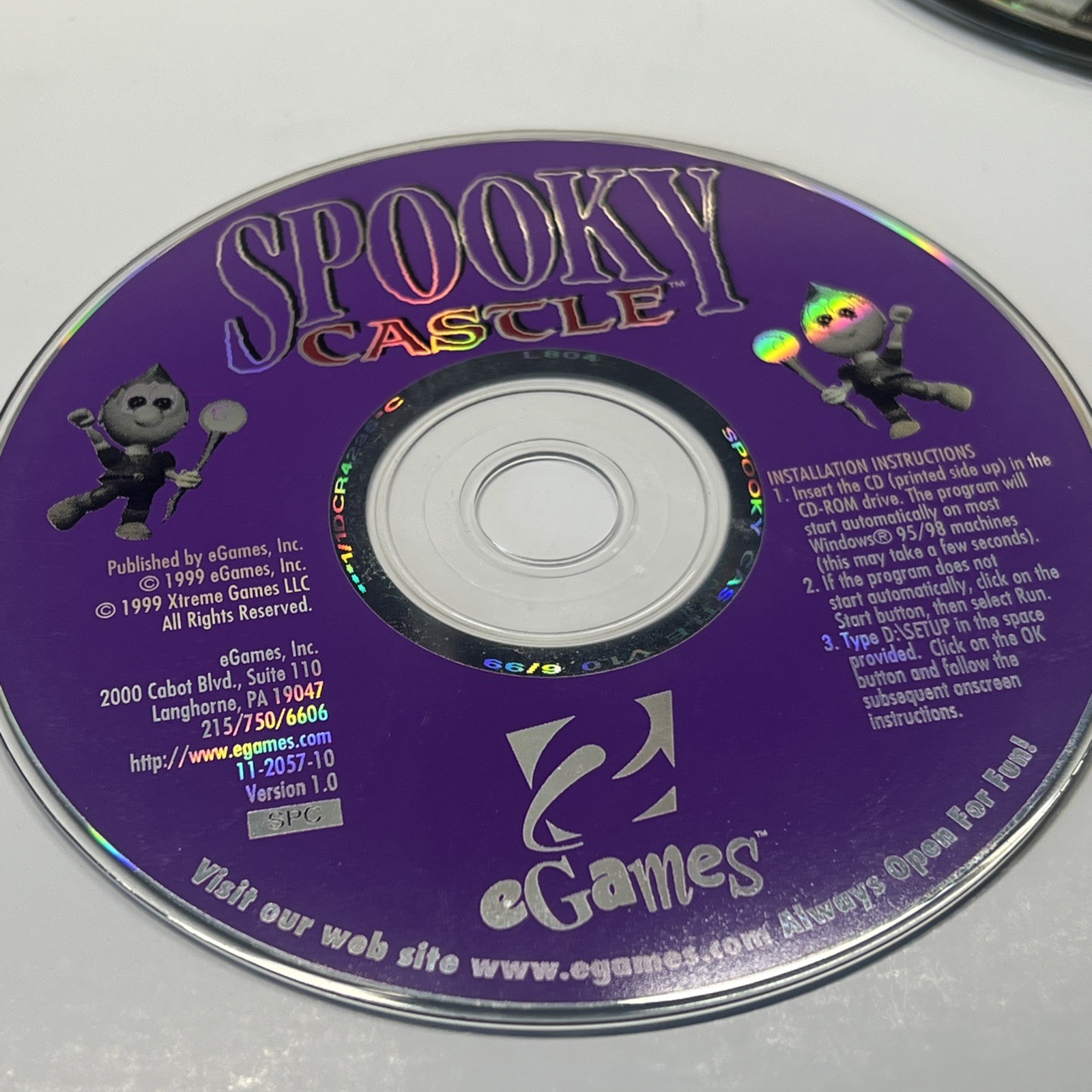 Spooky Castle: The Adventures of Kid Mystic (PC, 1999) Disc Only