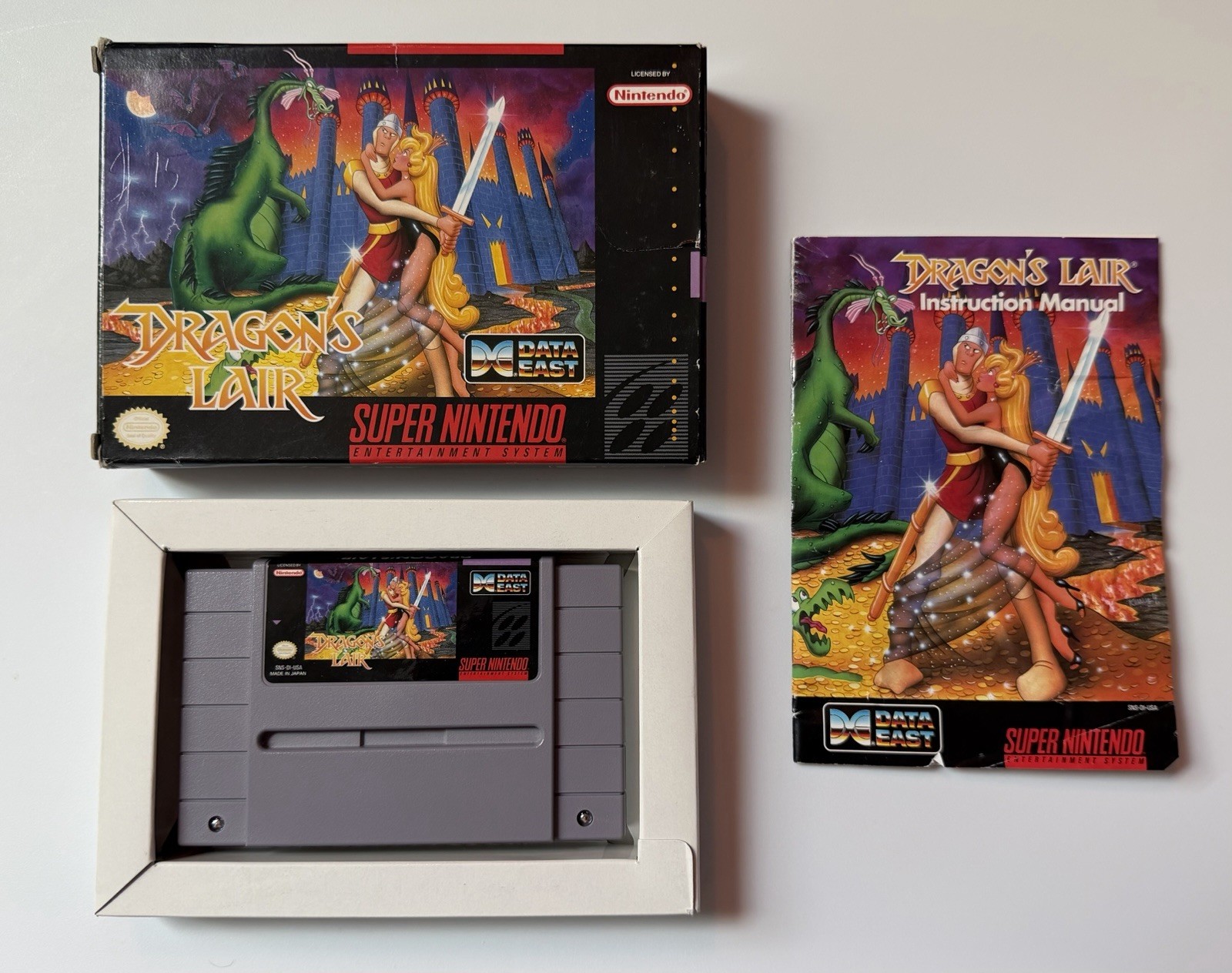 Pre-Owned - Dragon's Lair SNES Super Nintendo Complete (CIB) - Tested