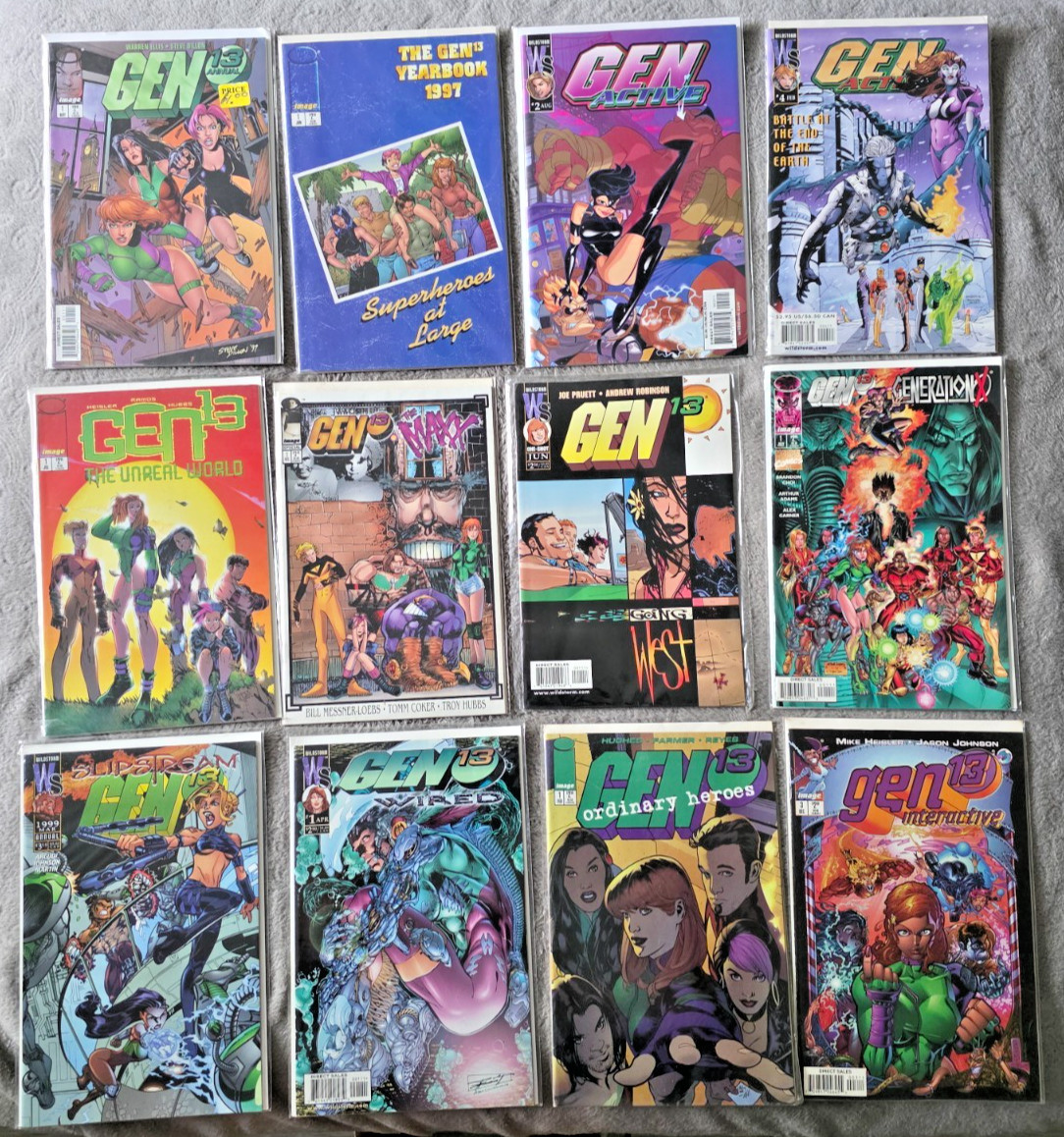 Gen 13 LOT of 12 Image Comics Yearbook, Annual, Generation X, Maxx 1990s VF-NM