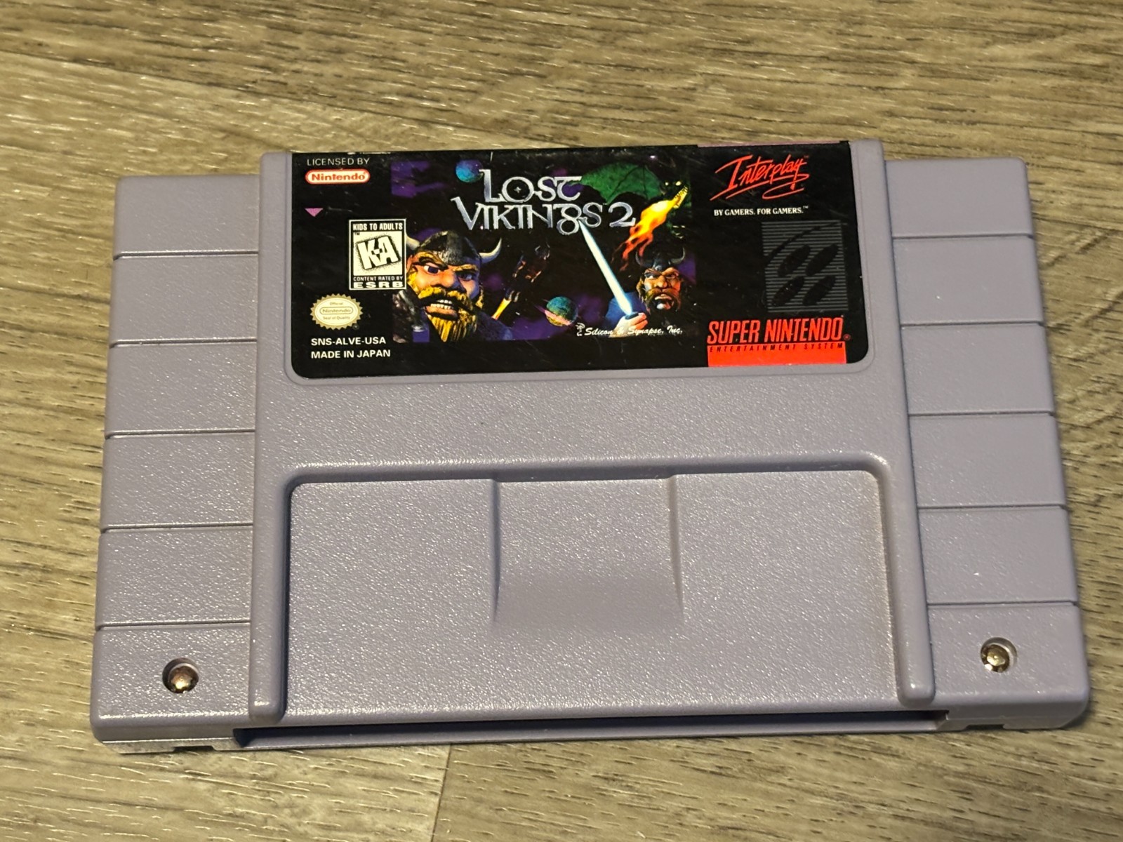Lost Vikings 2 Super Nintendo Snes Cleaned & Tested Authentic