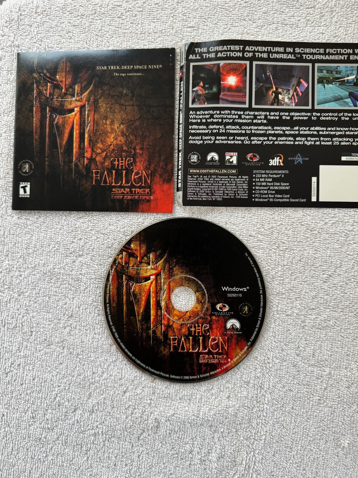 Star Trek: Deep Space Nine - The Fallen - CD ONLY WITH INSTALLATION BOOKLET ONLY