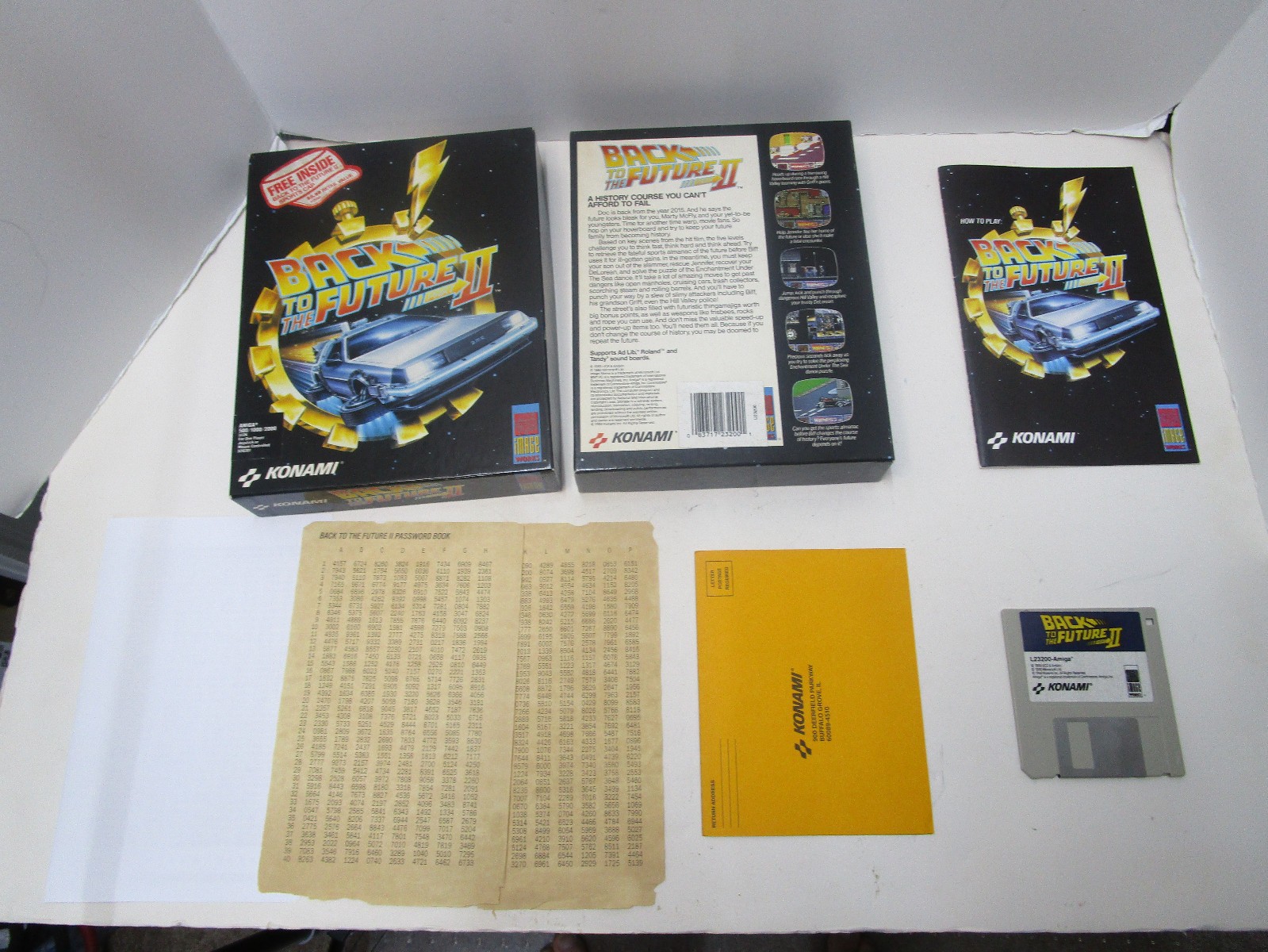 BACK TO THE FUTURE PART II FOR COMMODORE AMIGA BY IMAGE WORKS TESTD/WRKIN L2 🕹️